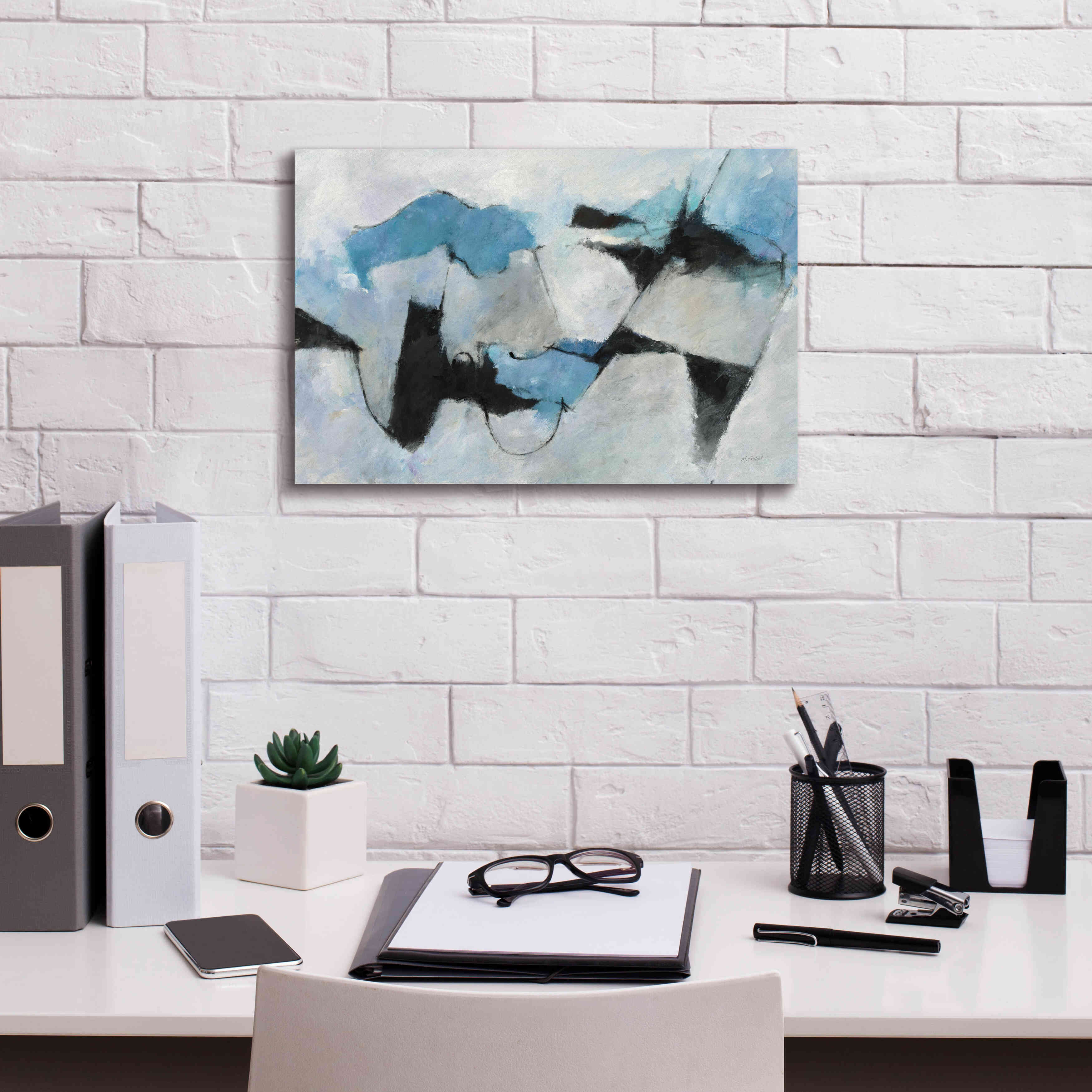 'Shadow Of Winter' by Mike Schick, Giclee Canvas Wall Art,18x12