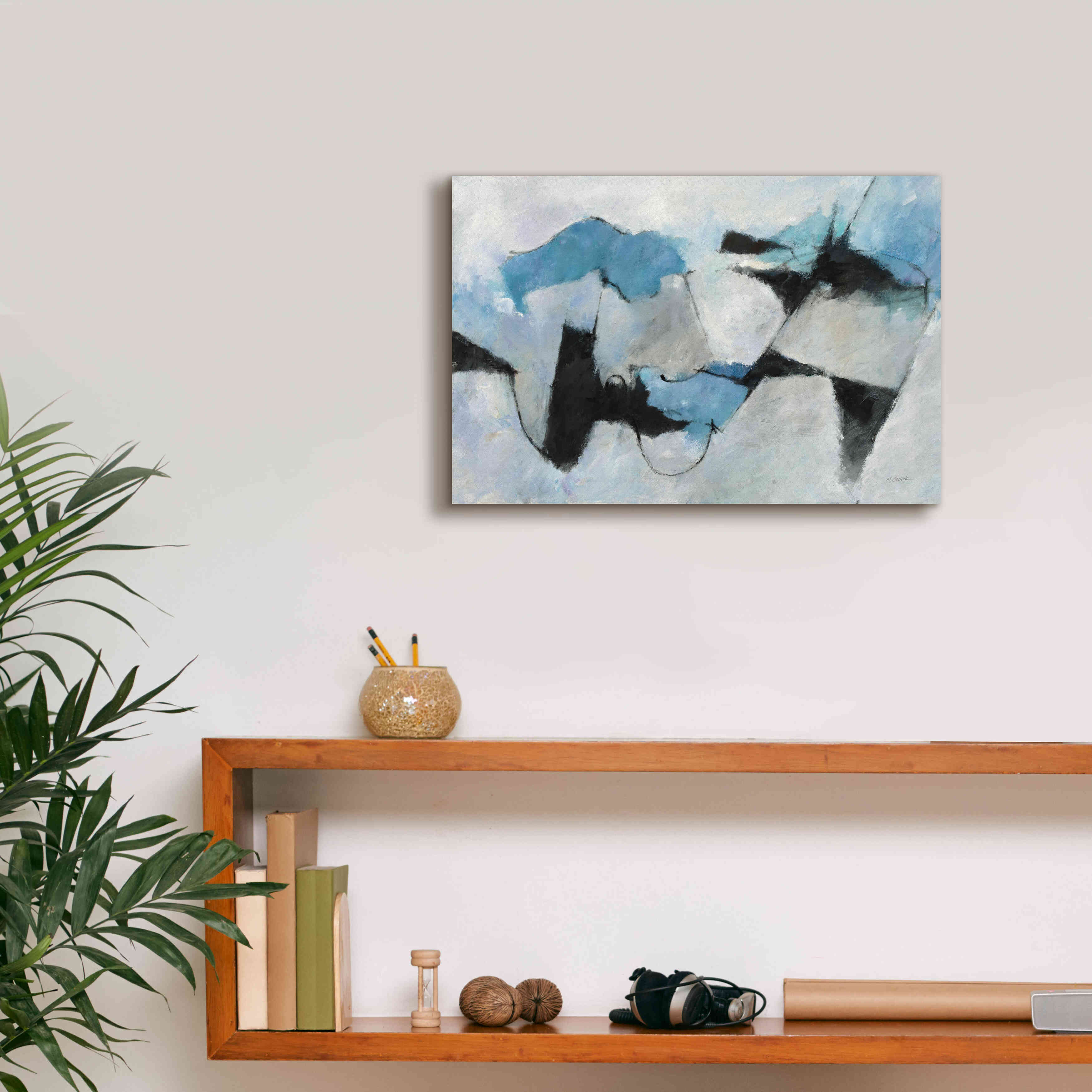 'Shadow Of Winter' by Mike Schick, Giclee Canvas Wall Art,18x12