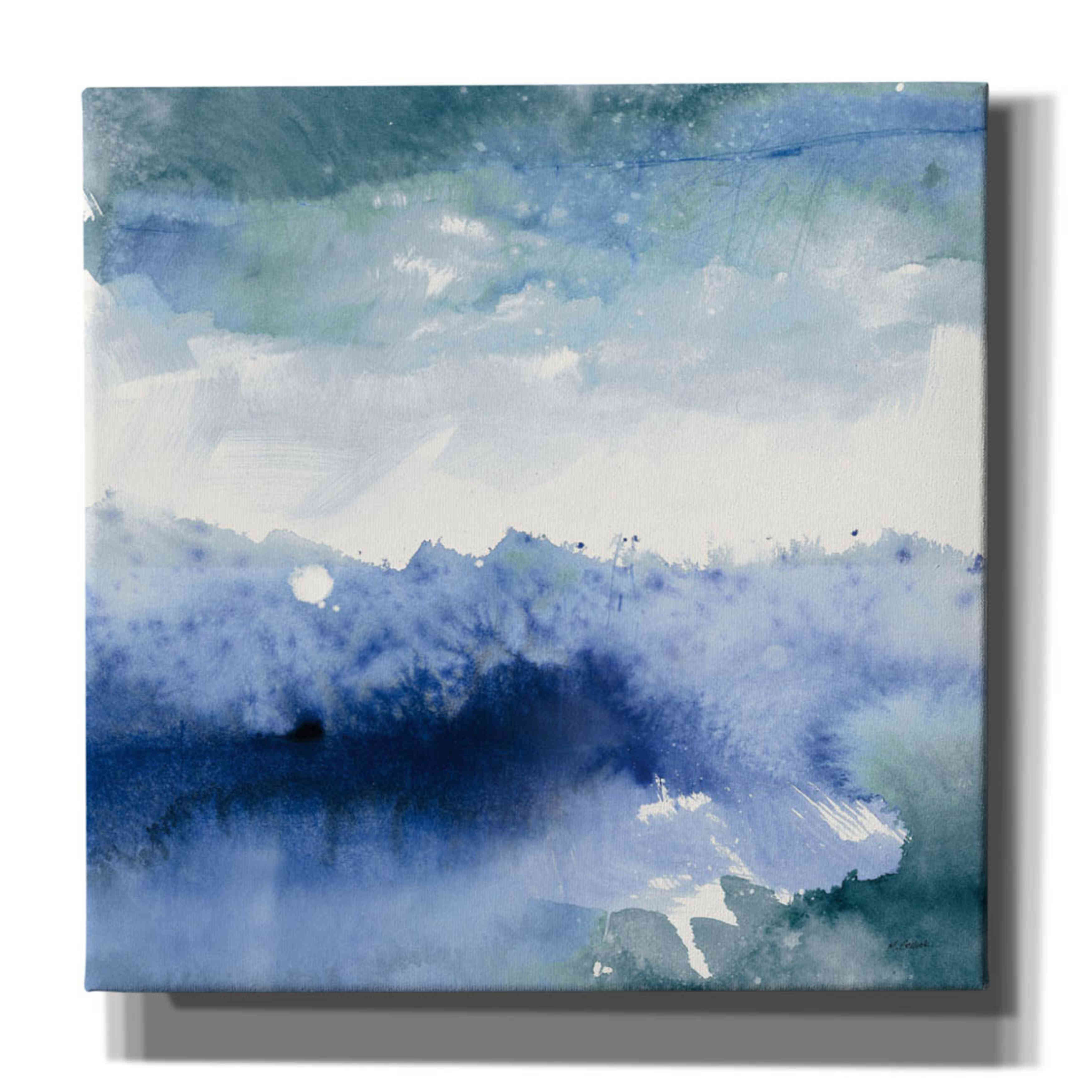 'Midnight At The Lake II Cool' by Mike Schick, Giclee Canvas Wall Art