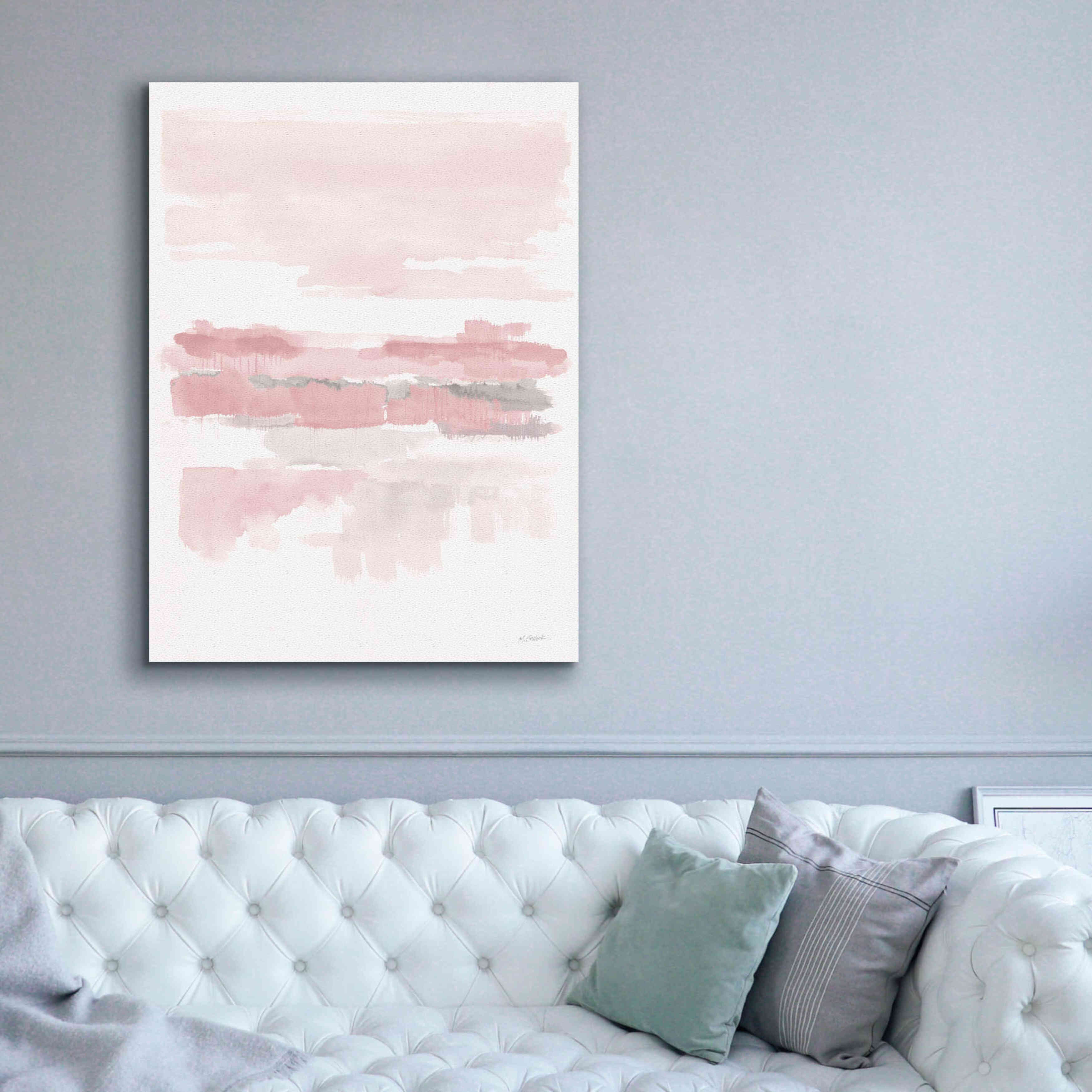 'Blush Wetlands Crop' by Mike Schick, Giclee Canvas Wall Art,40x54