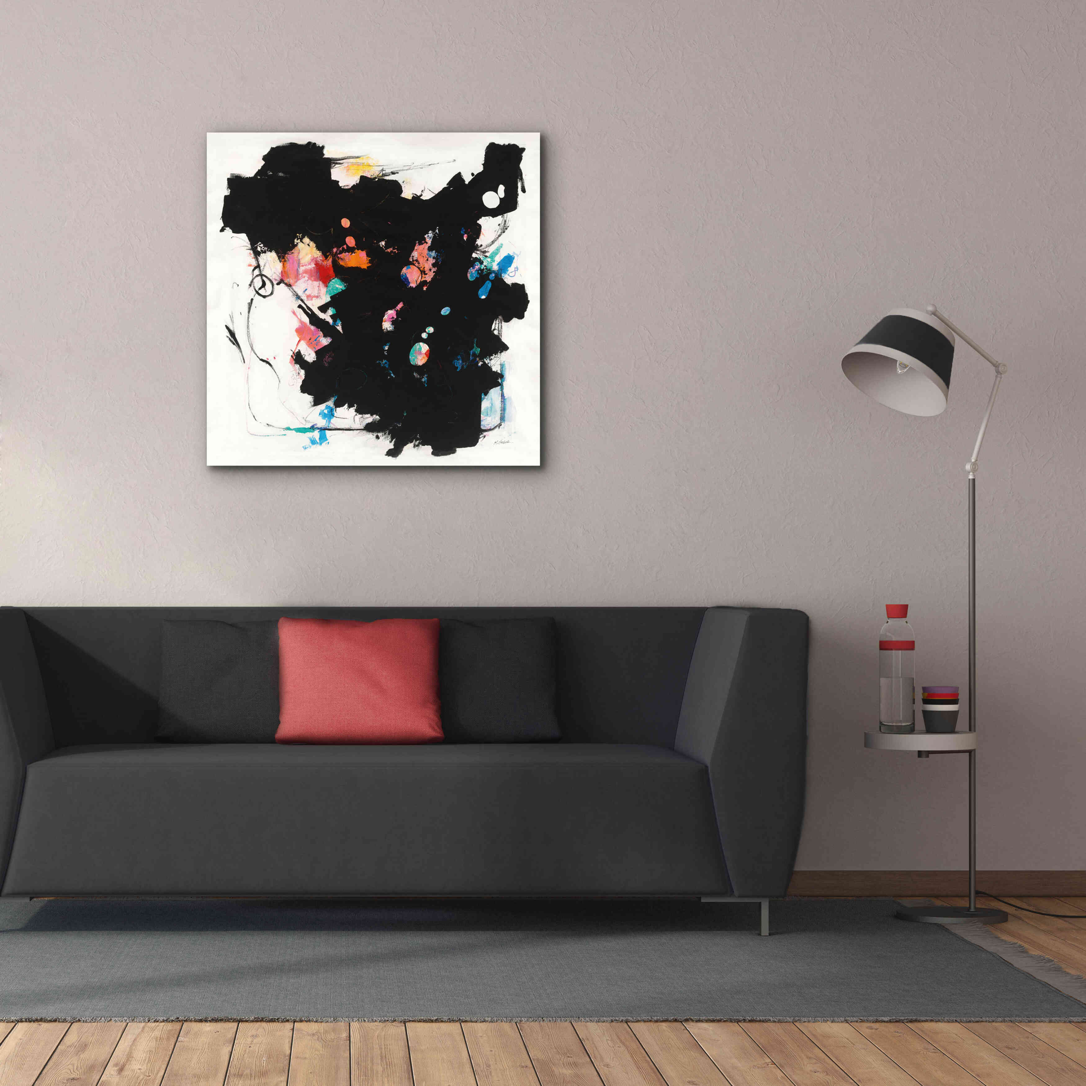 'Abstract Redacted' by Mike Schick, Giclee Canvas Wall Art,37x37