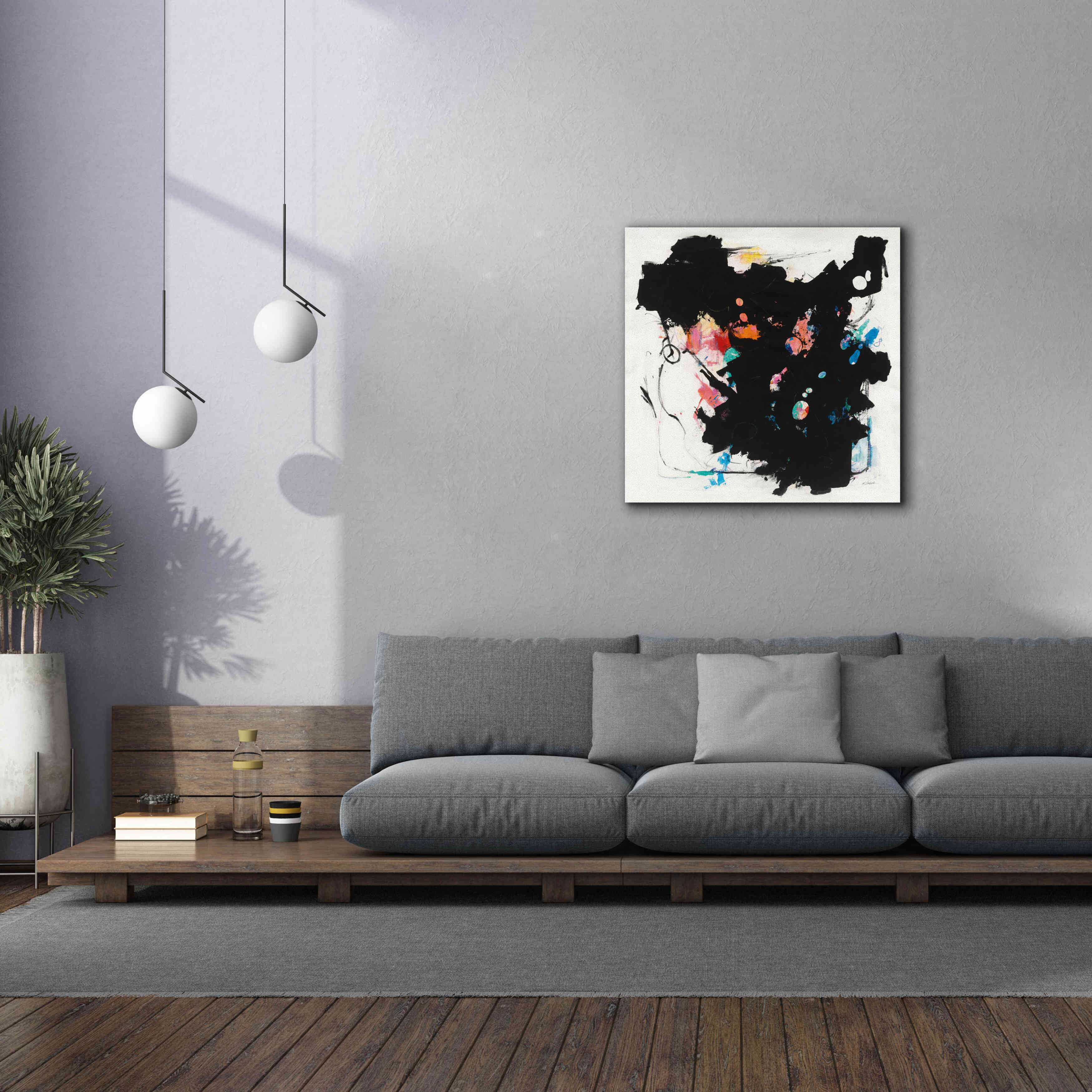 'Abstract Redacted' by Mike Schick, Giclee Canvas Wall Art,37x37