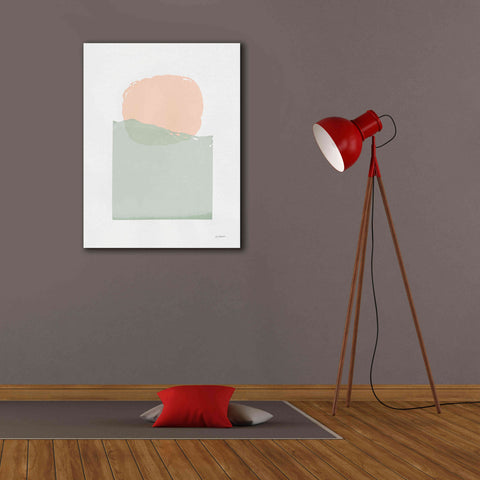 Image of 'Buoyant Pink And Green' by Mike Schick, Giclee Canvas Wall Art,26x34