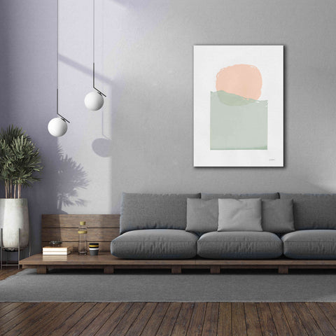 Image of 'Buoyant Pink And Green' by Mike Schick, Giclee Canvas Wall Art,40x54