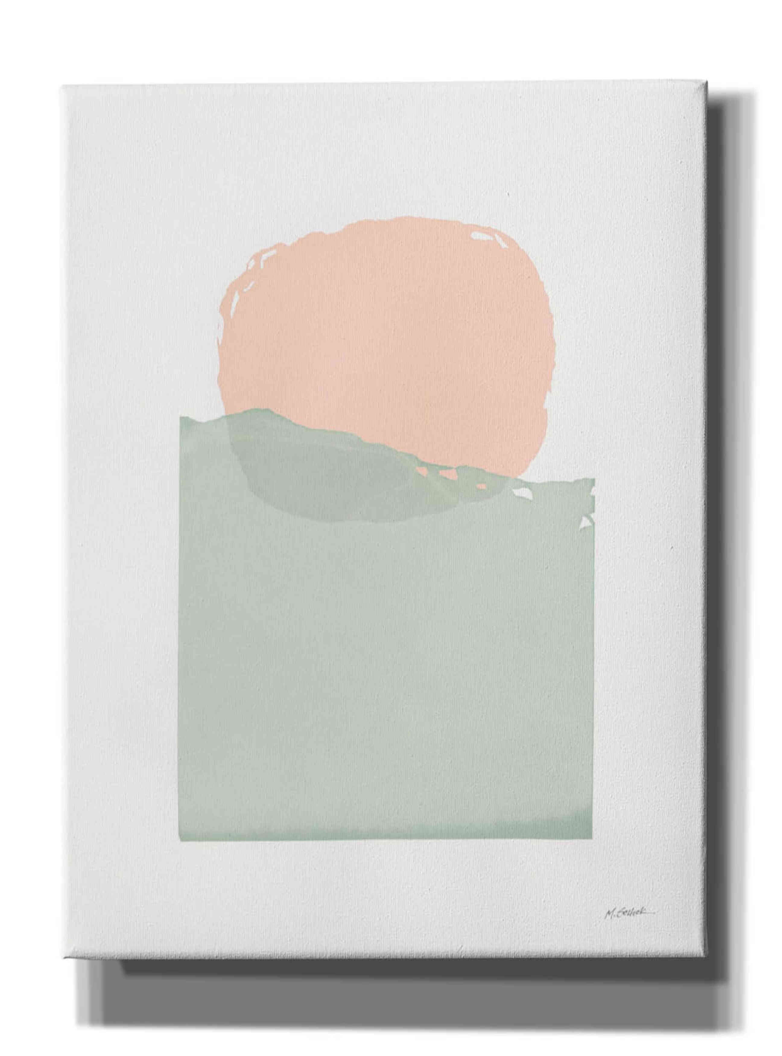 'Buoyant Pink And Green' by Mike Schick, Giclee Canvas Wall Art
