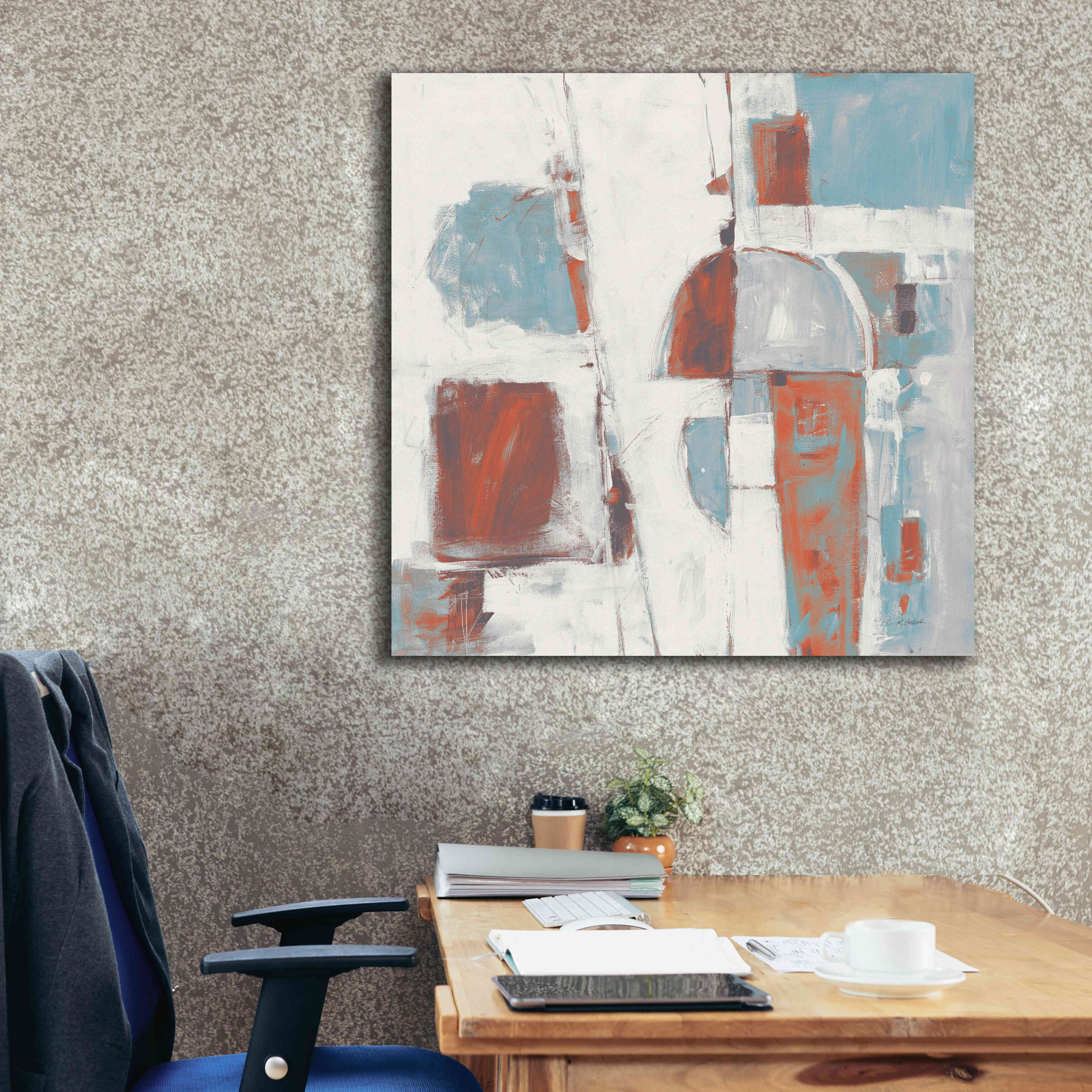 'Down To The Street Cool' by Mike Schick, Giclee Canvas Wall Art,37x37