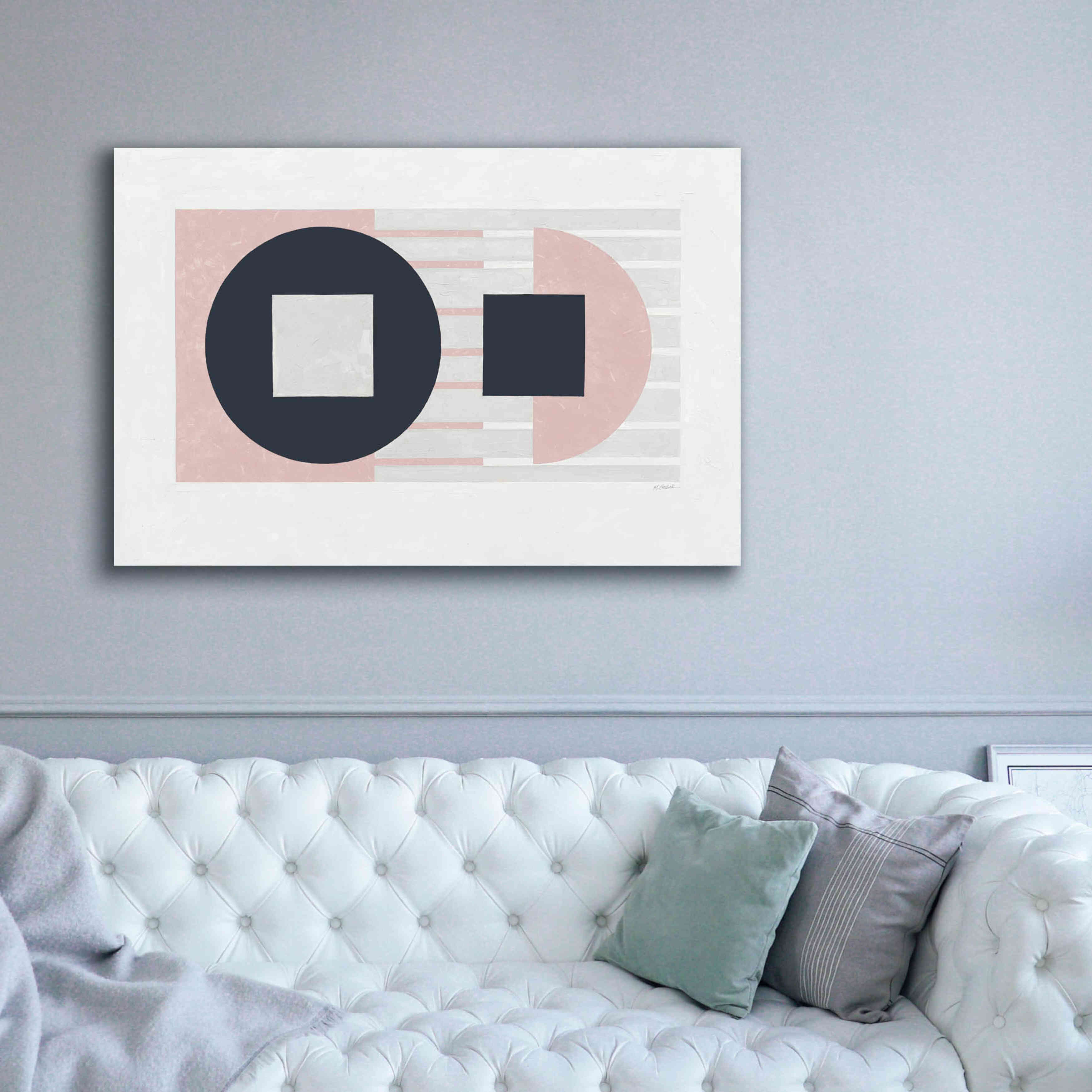 'Laterally Speaking Pink' by Mike Schick, Giclee Canvas Wall Art,60 x 40