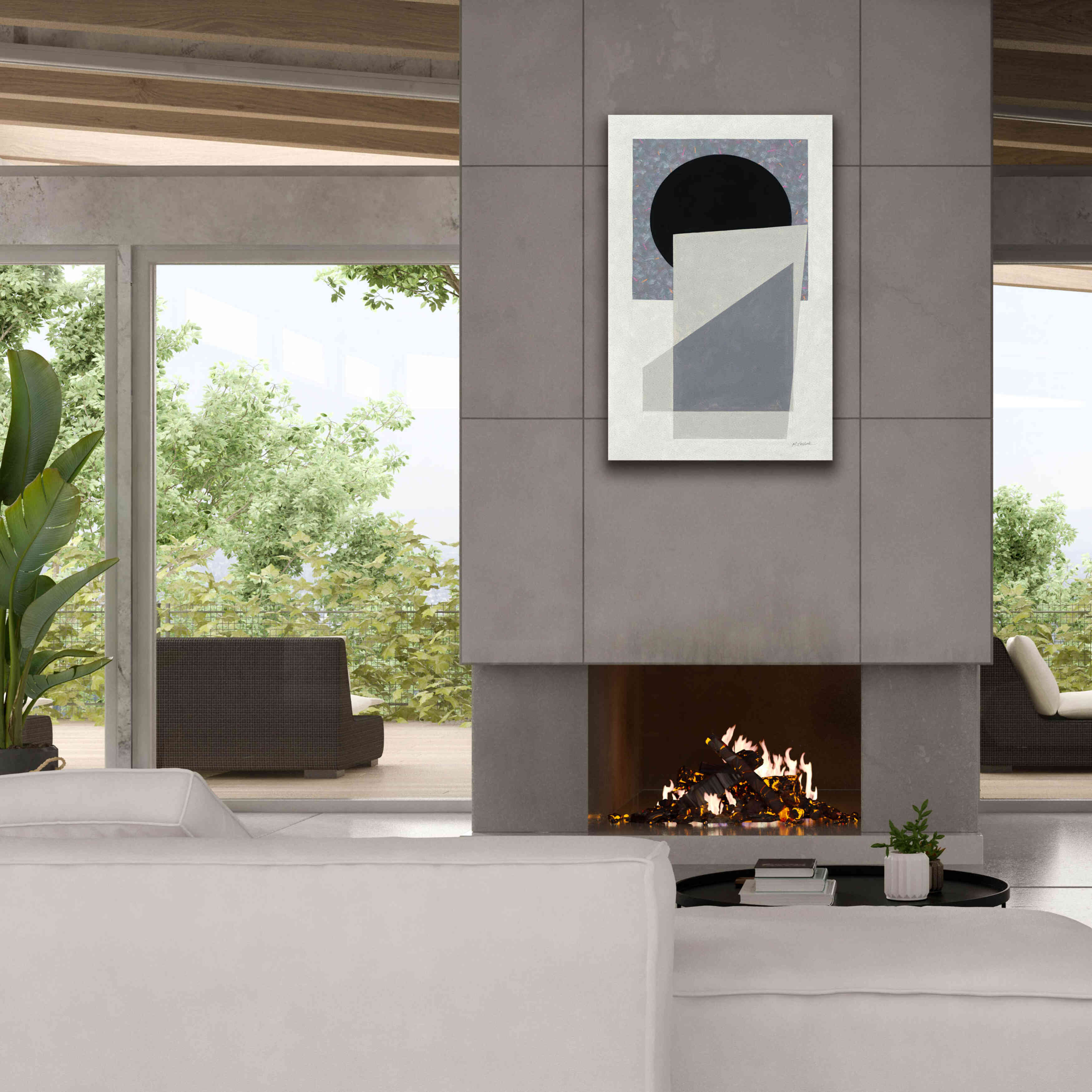 'Full Moon I' by Mike Schick, Giclee Canvas Wall Art,26 x 40