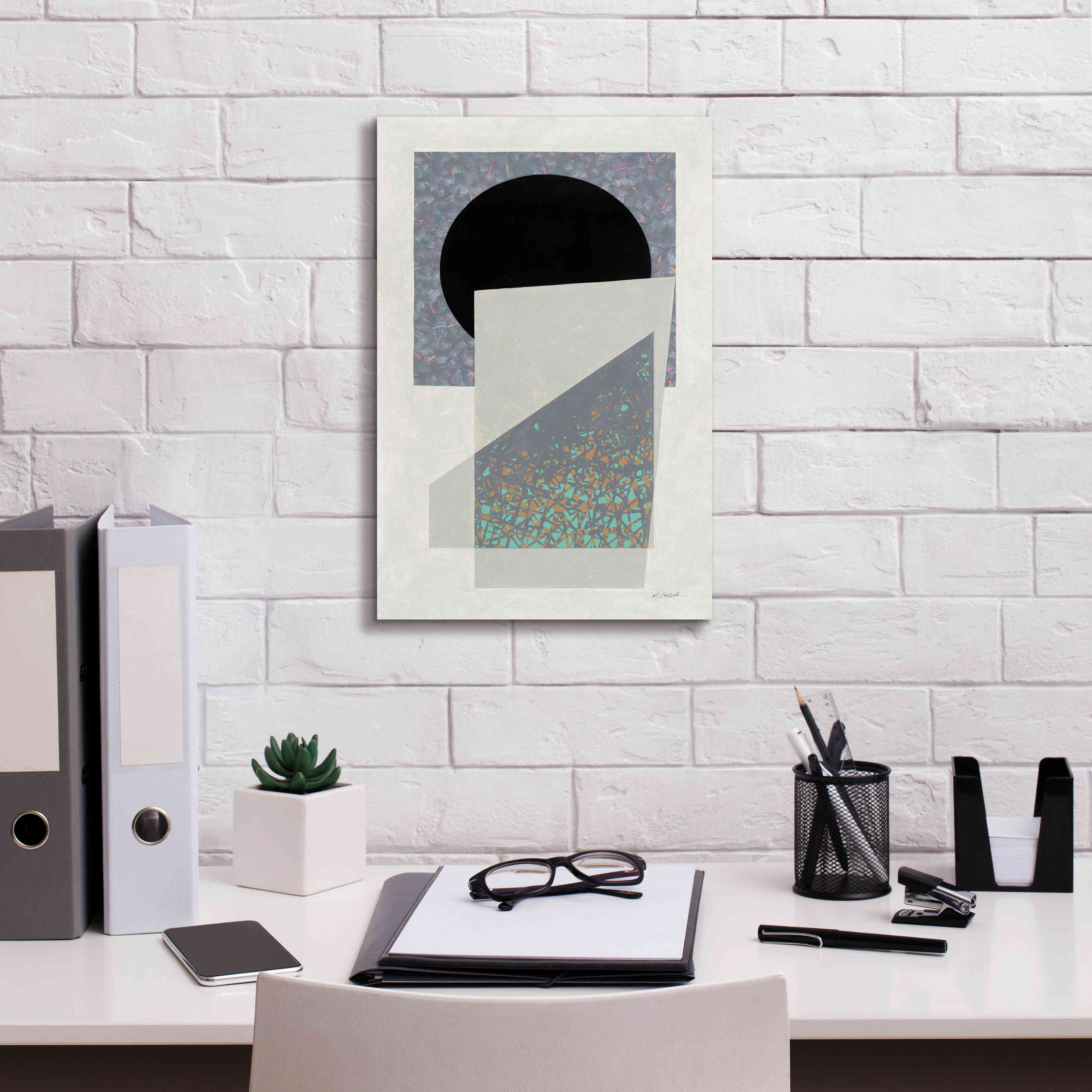 'Full Moon I V2' by Mike Schick, Giclee Canvas Wall Art,12 x 18