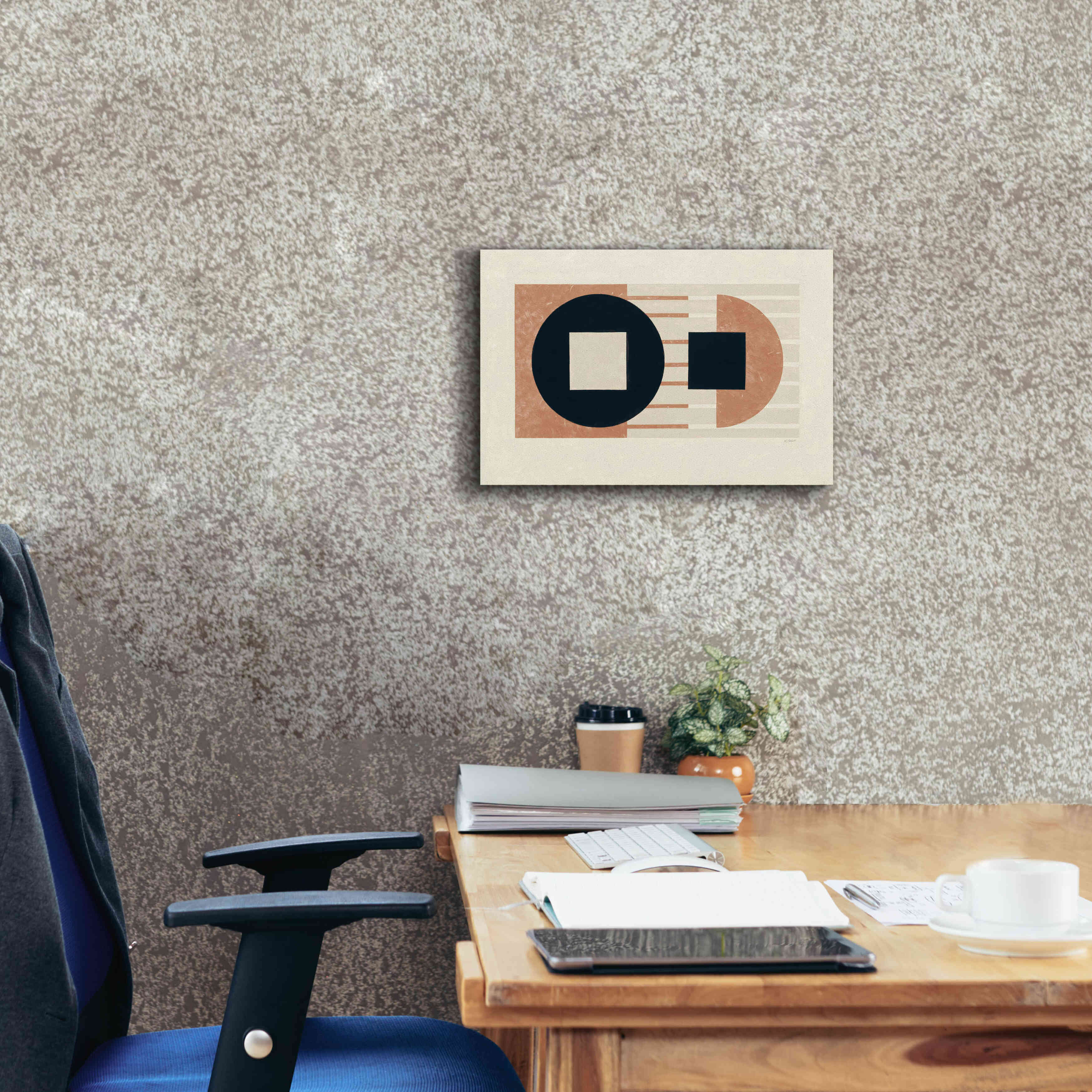 'Laterally Speaking Warm' by Mike Schick, Giclee Canvas Wall Art,18 x 12