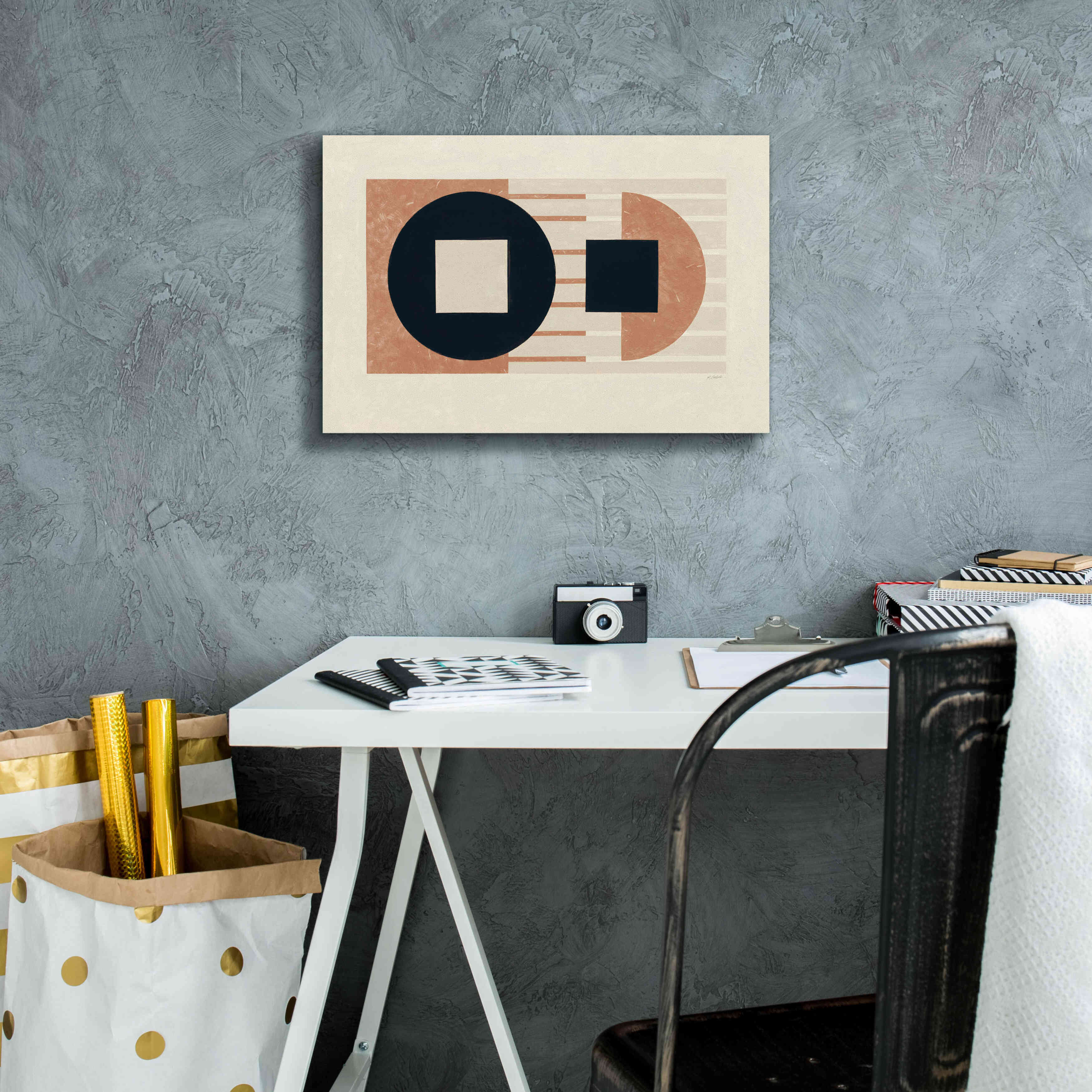 'Laterally Speaking Warm' by Mike Schick, Giclee Canvas Wall Art,18 x 12