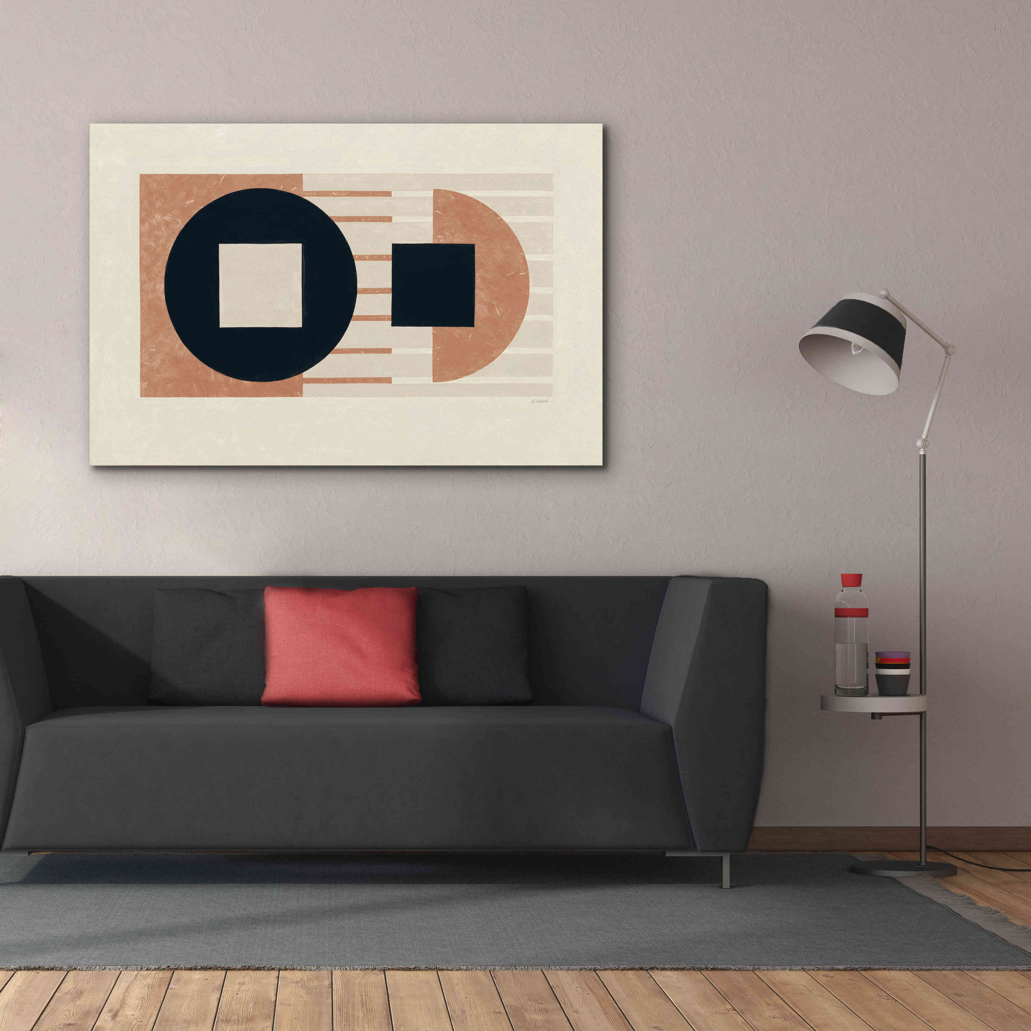 'Laterally Speaking Warm' by Mike Schick, Giclee Canvas Wall Art,60 x 40