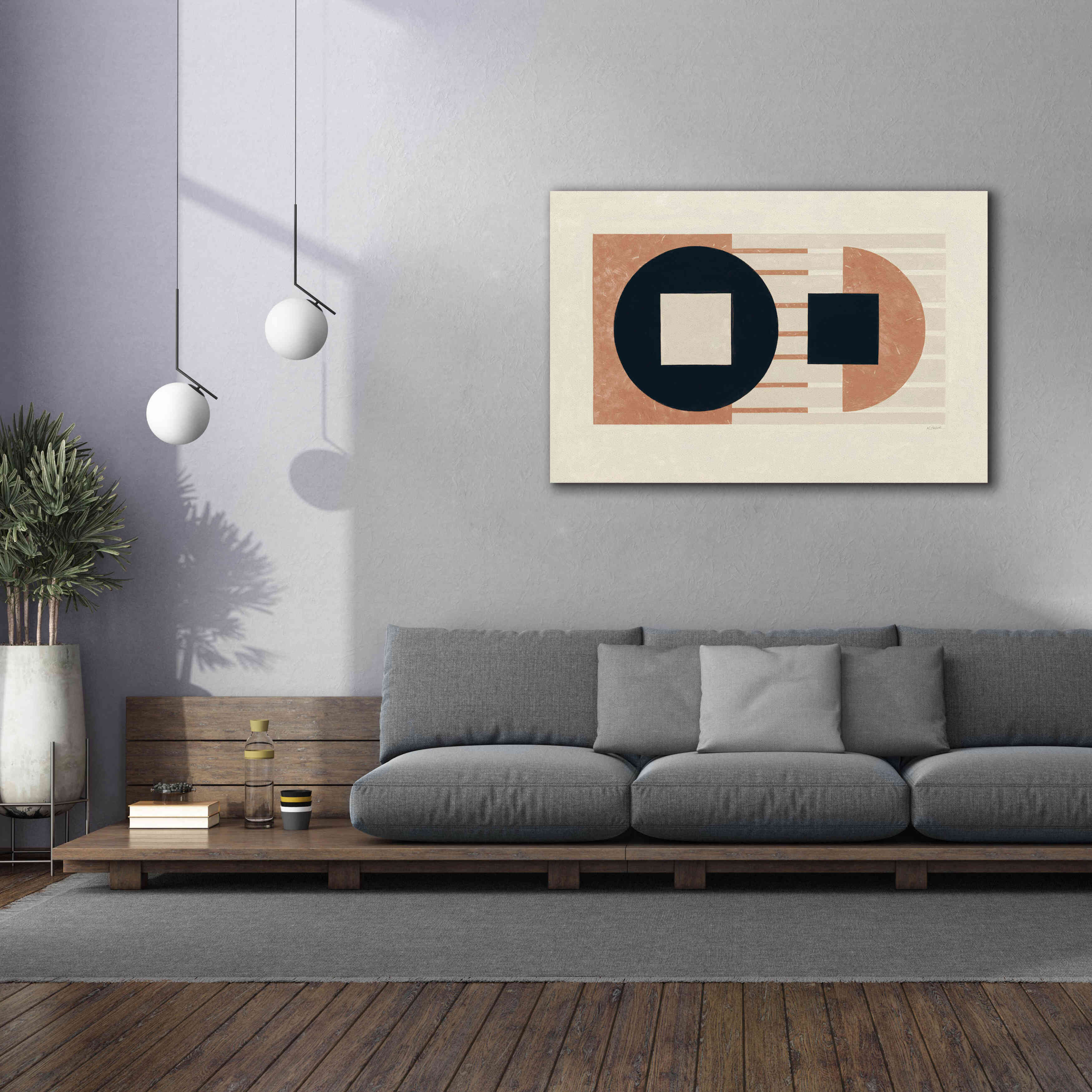 'Laterally Speaking Warm' by Mike Schick, Giclee Canvas Wall Art,60 x 40