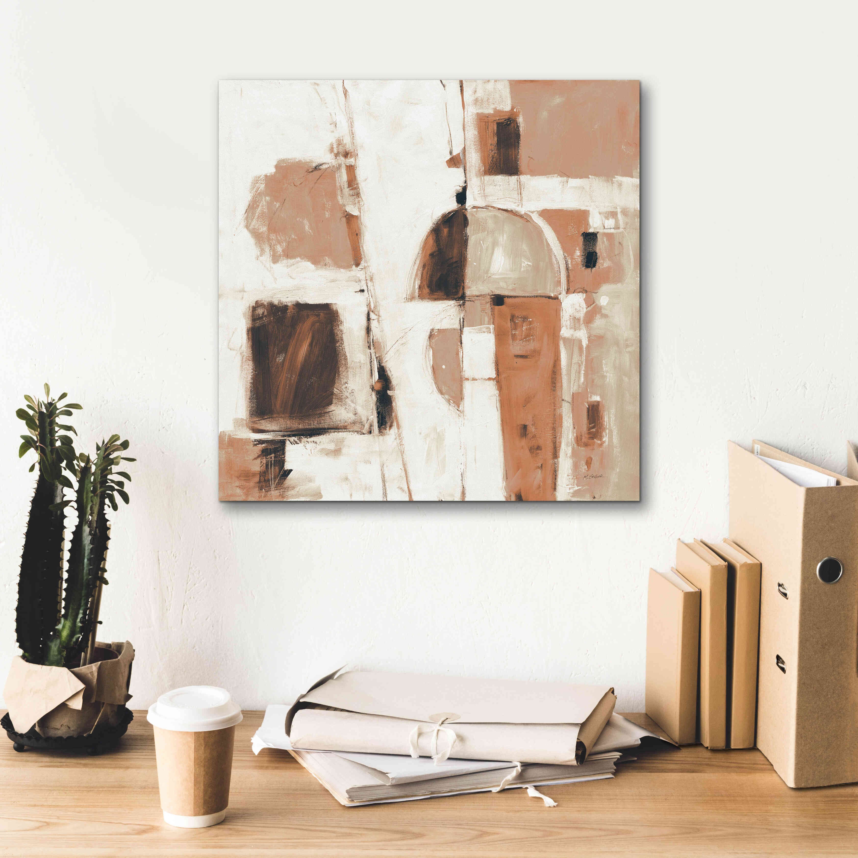 'Down To The Street Warm' by Mike Schick, Giclee Canvas Wall Art,18x18