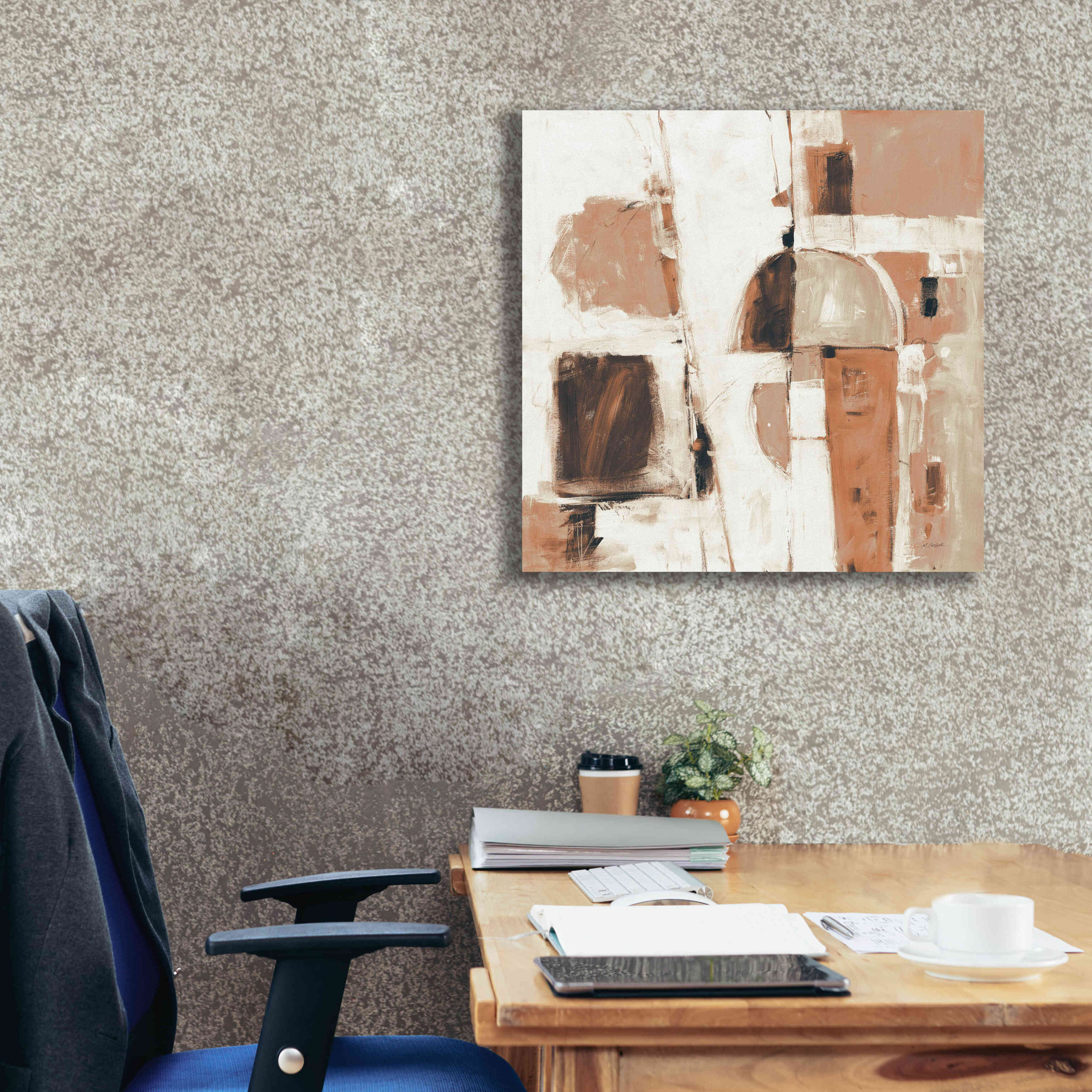 'Down To The Street Warm' by Mike Schick, Giclee Canvas Wall Art,26x26