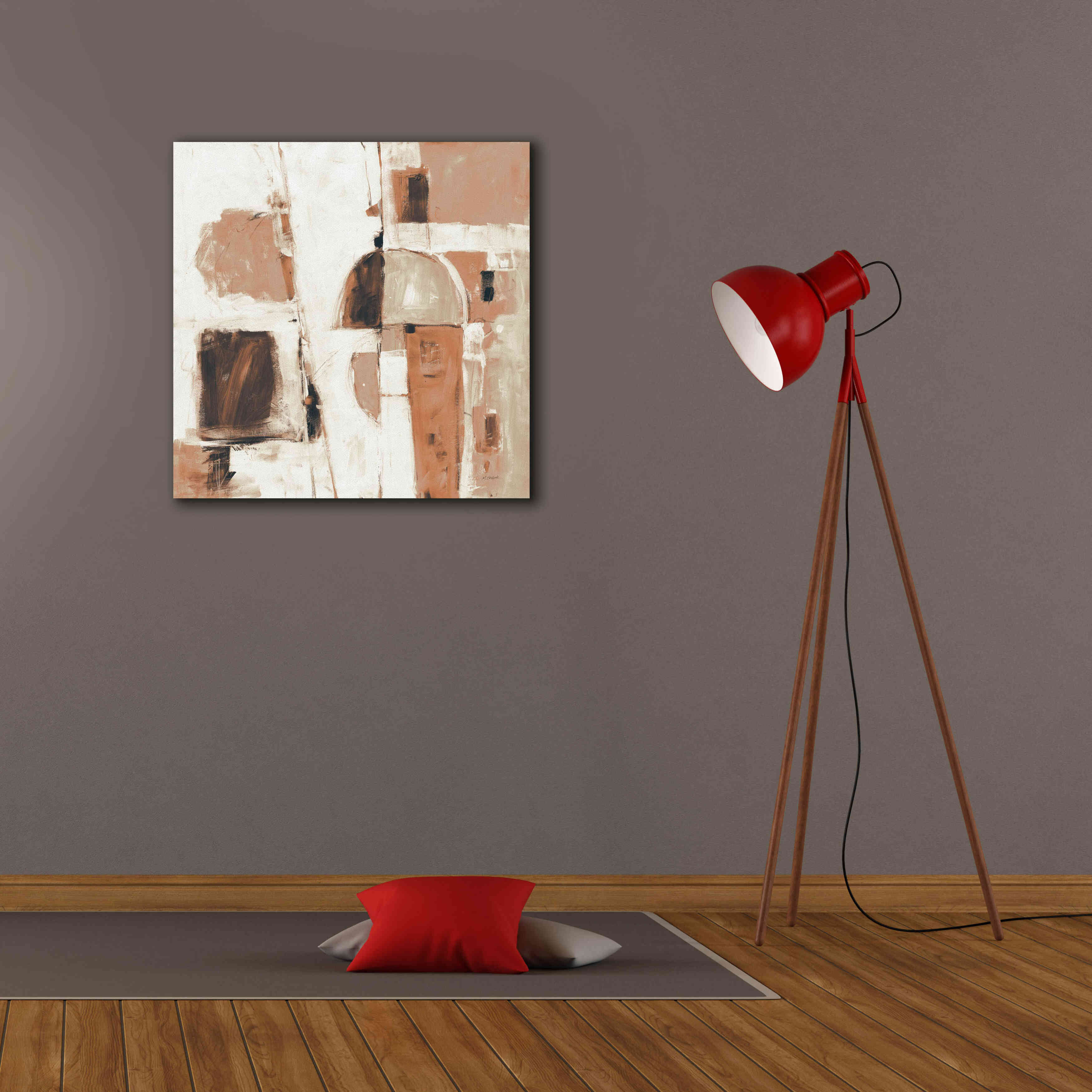 'Down To The Street Warm' by Mike Schick, Giclee Canvas Wall Art,26x26