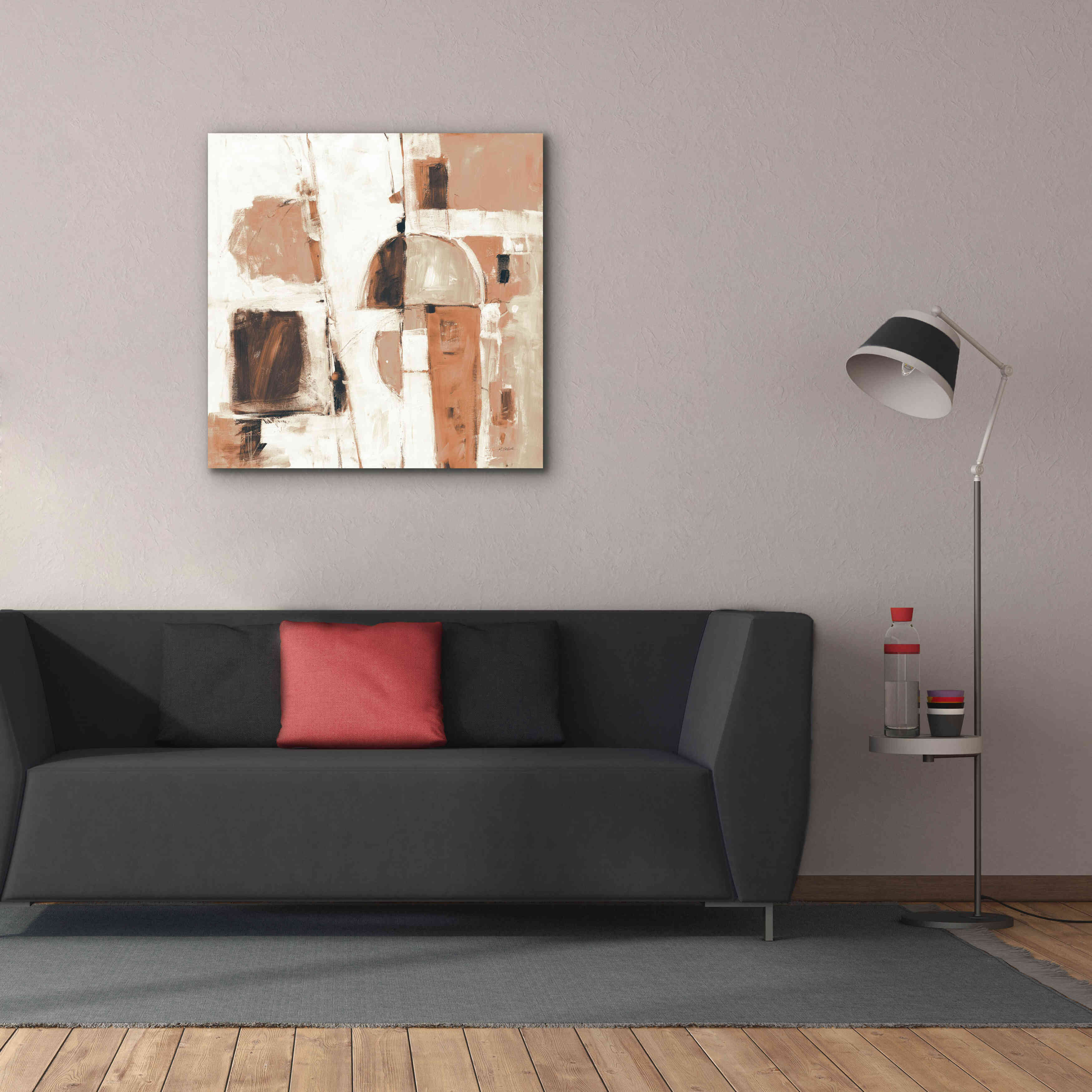 'Down To The Street Warm' by Mike Schick, Giclee Canvas Wall Art,37x37