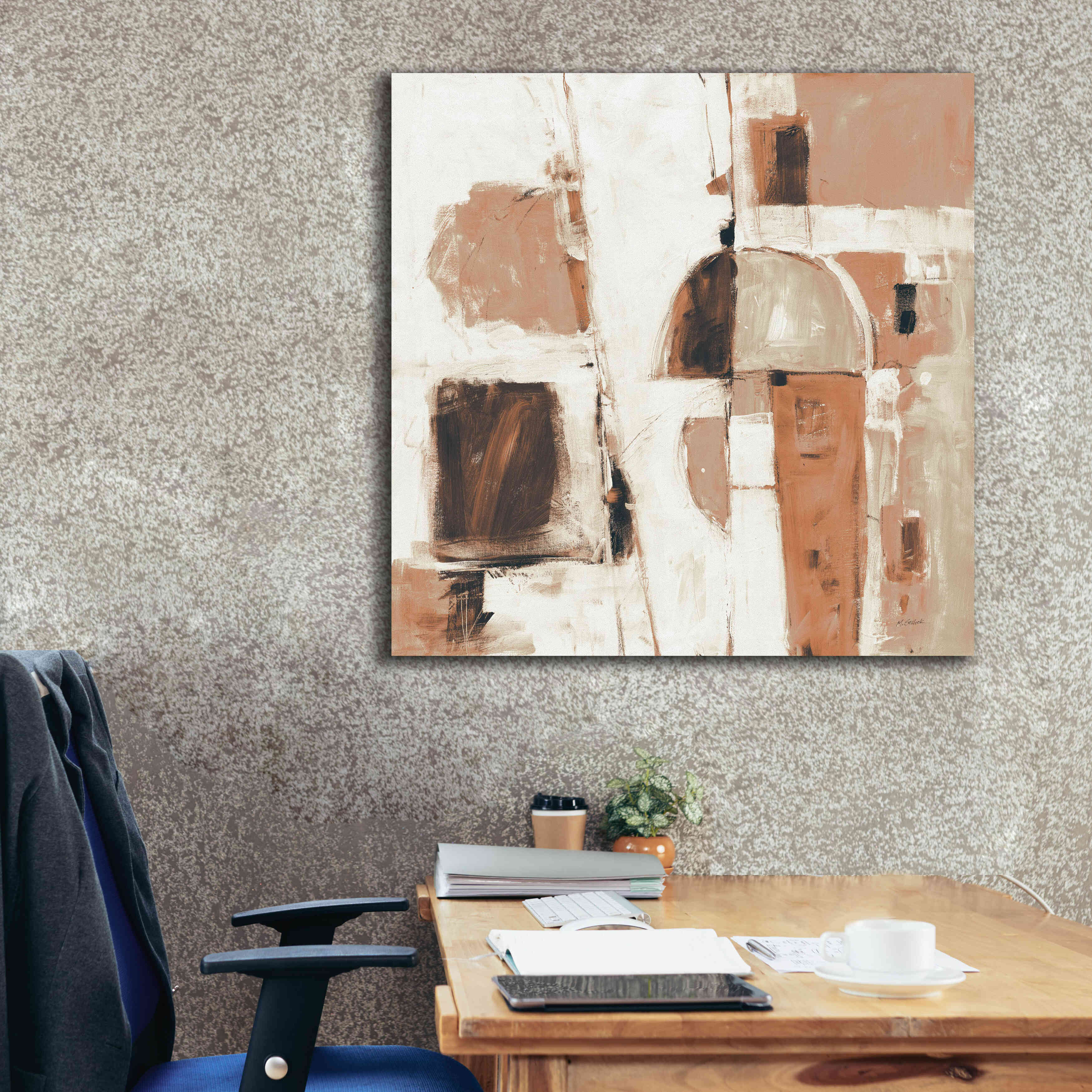 'Down To The Street Warm' by Mike Schick, Giclee Canvas Wall Art,37x37