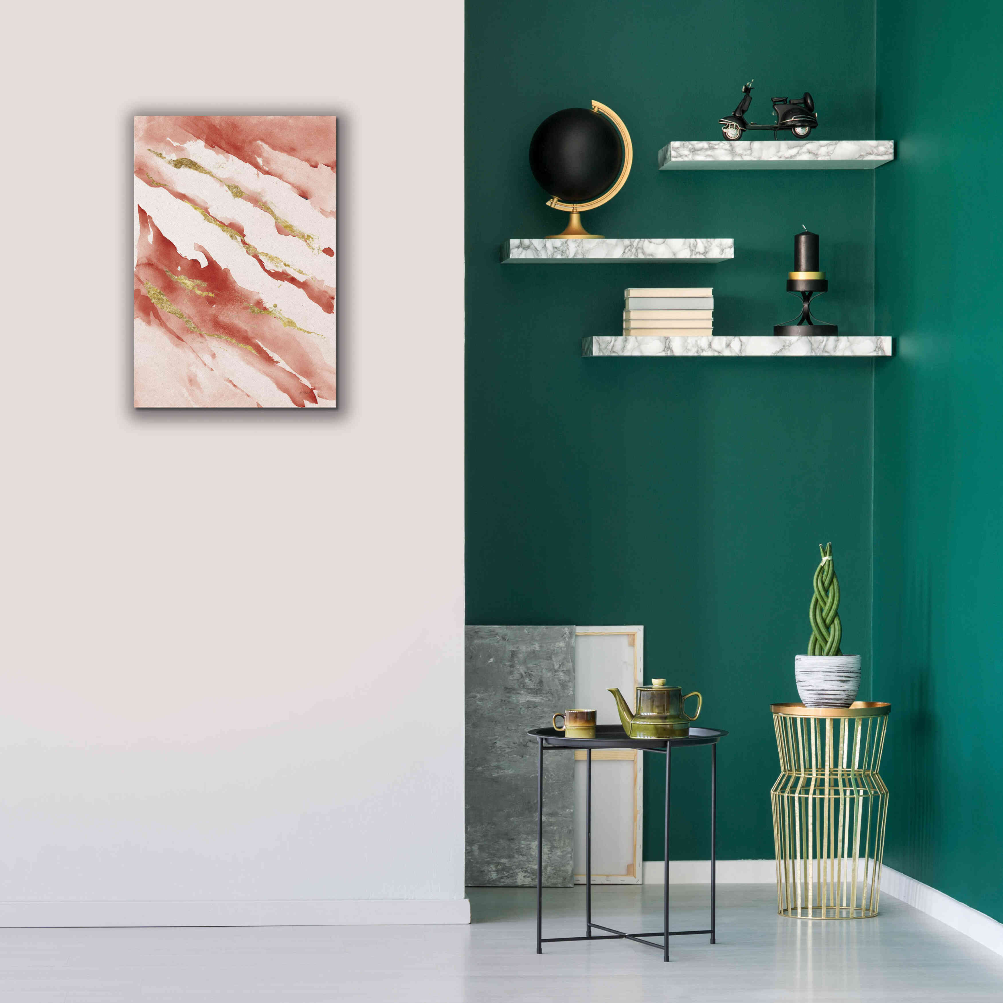 'Drift V2 Red' by Mike Schick, Giclee Canvas Wall Art,18 x 26