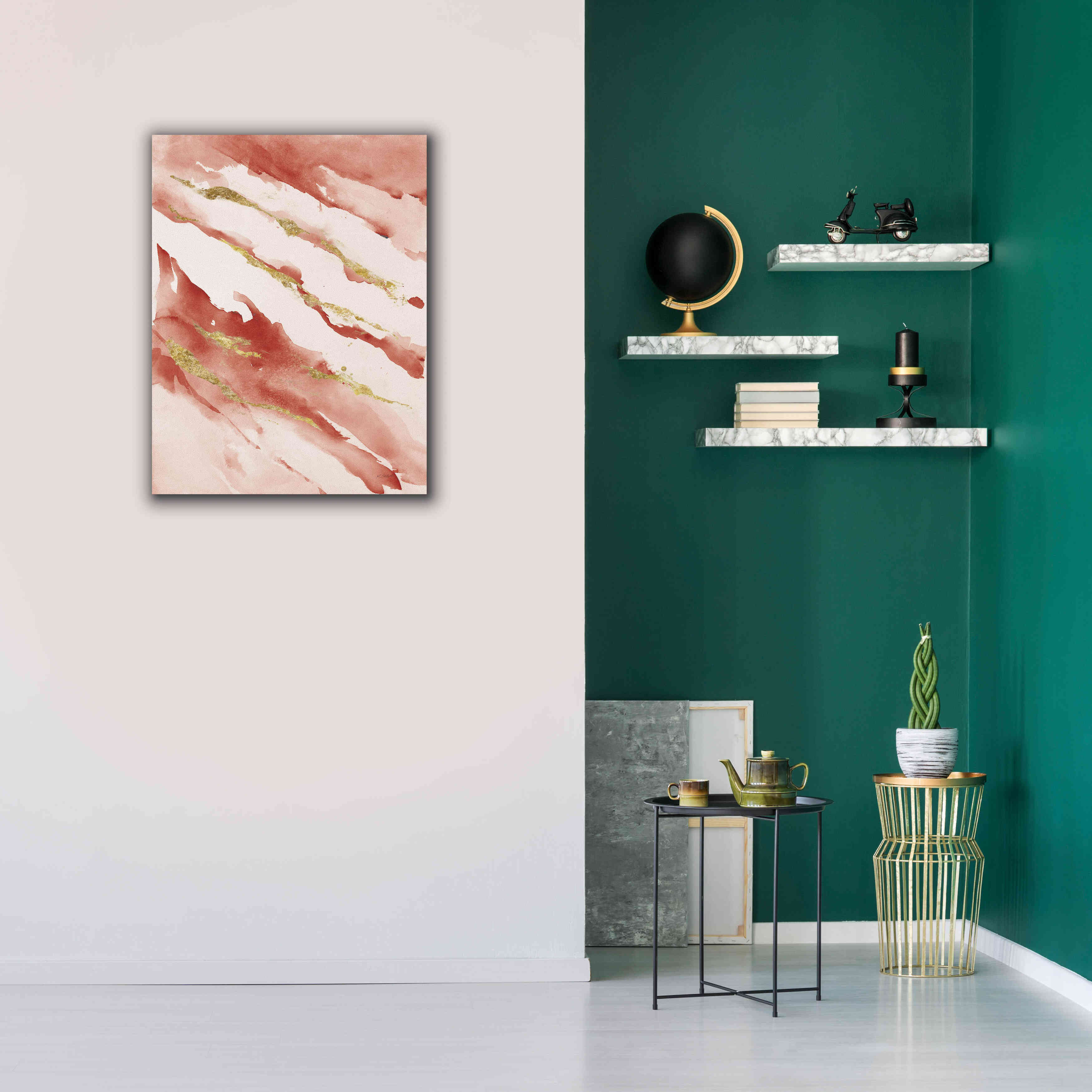 'Drift V2 Red' by Mike Schick, Giclee Canvas Wall Art,26 x 34