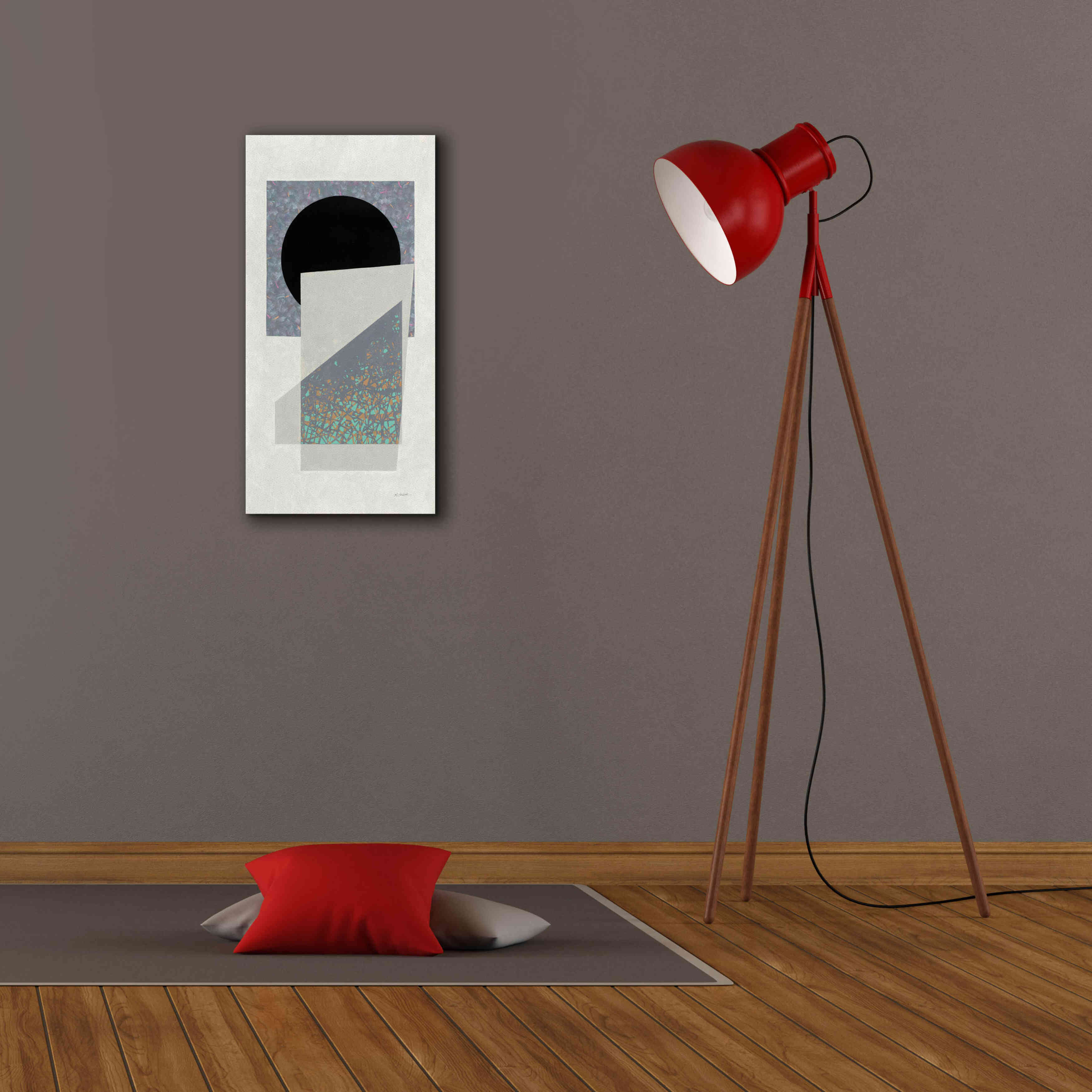 'Full Moon I V2 Panel' by Mike Schick, Giclee Canvas Wall Art,12 x 24