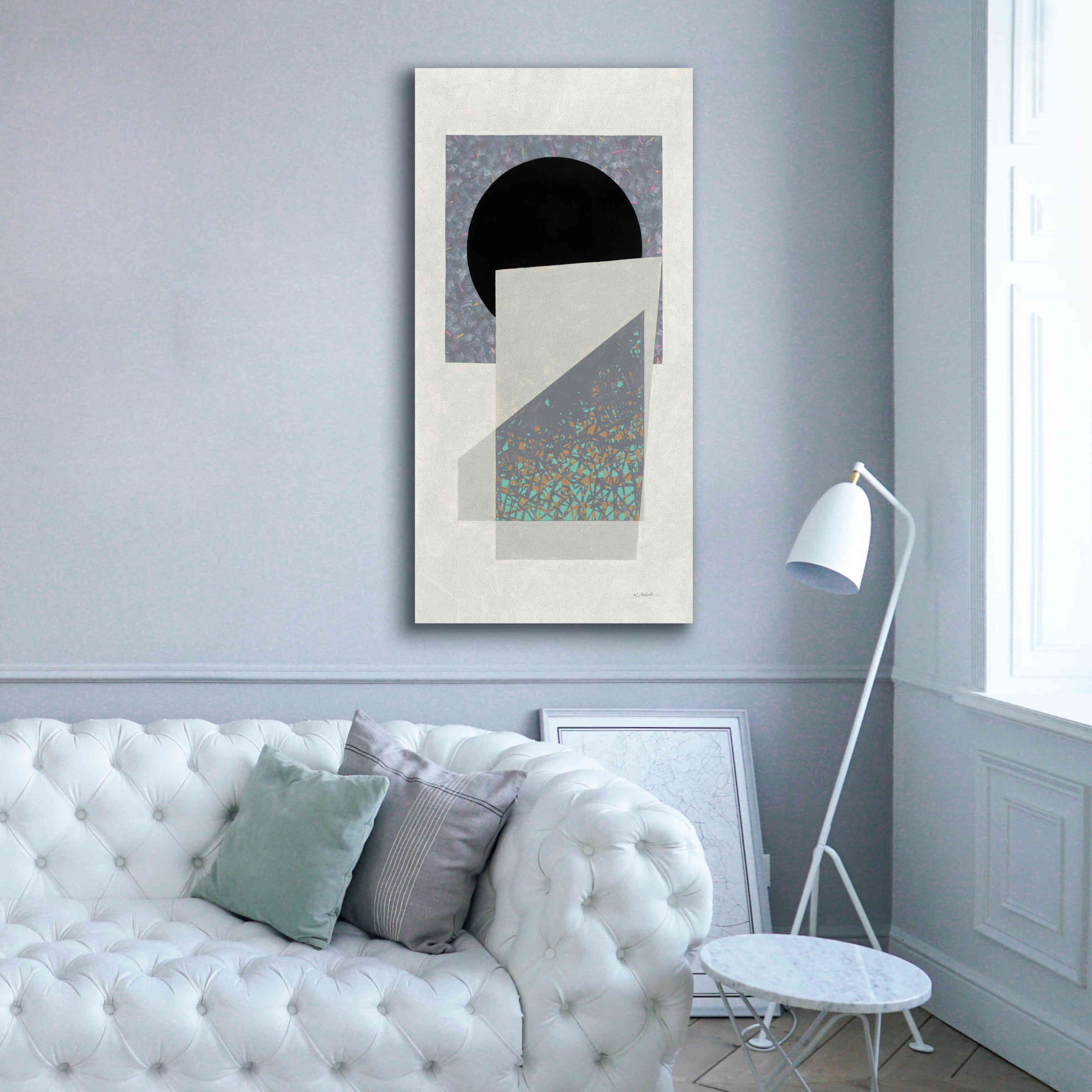 'Full Moon I V2 Panel' by Mike Schick, Giclee Canvas Wall Art,30 x 60