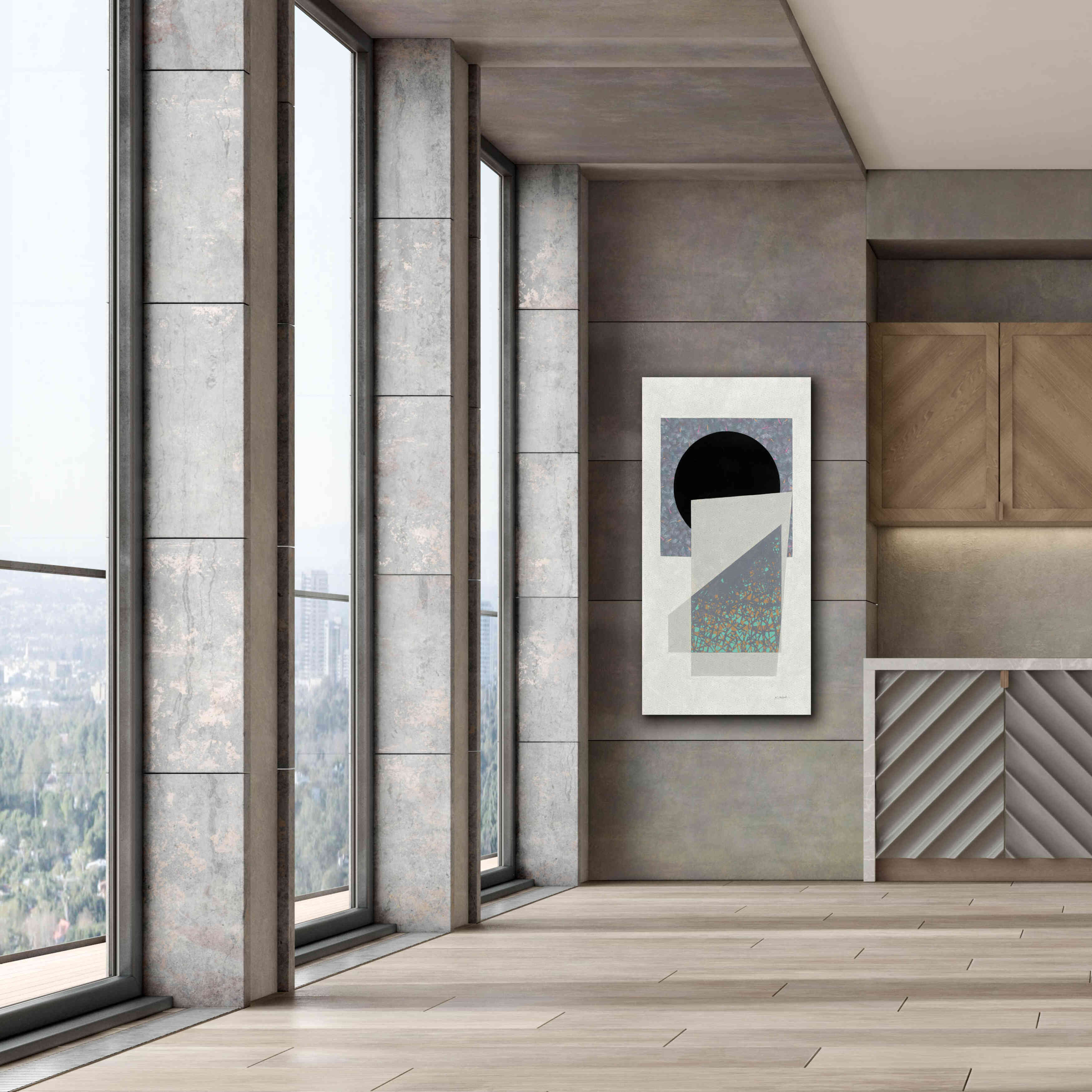 'Full Moon I V2 Panel' by Mike Schick, Giclee Canvas Wall Art,30 x 60