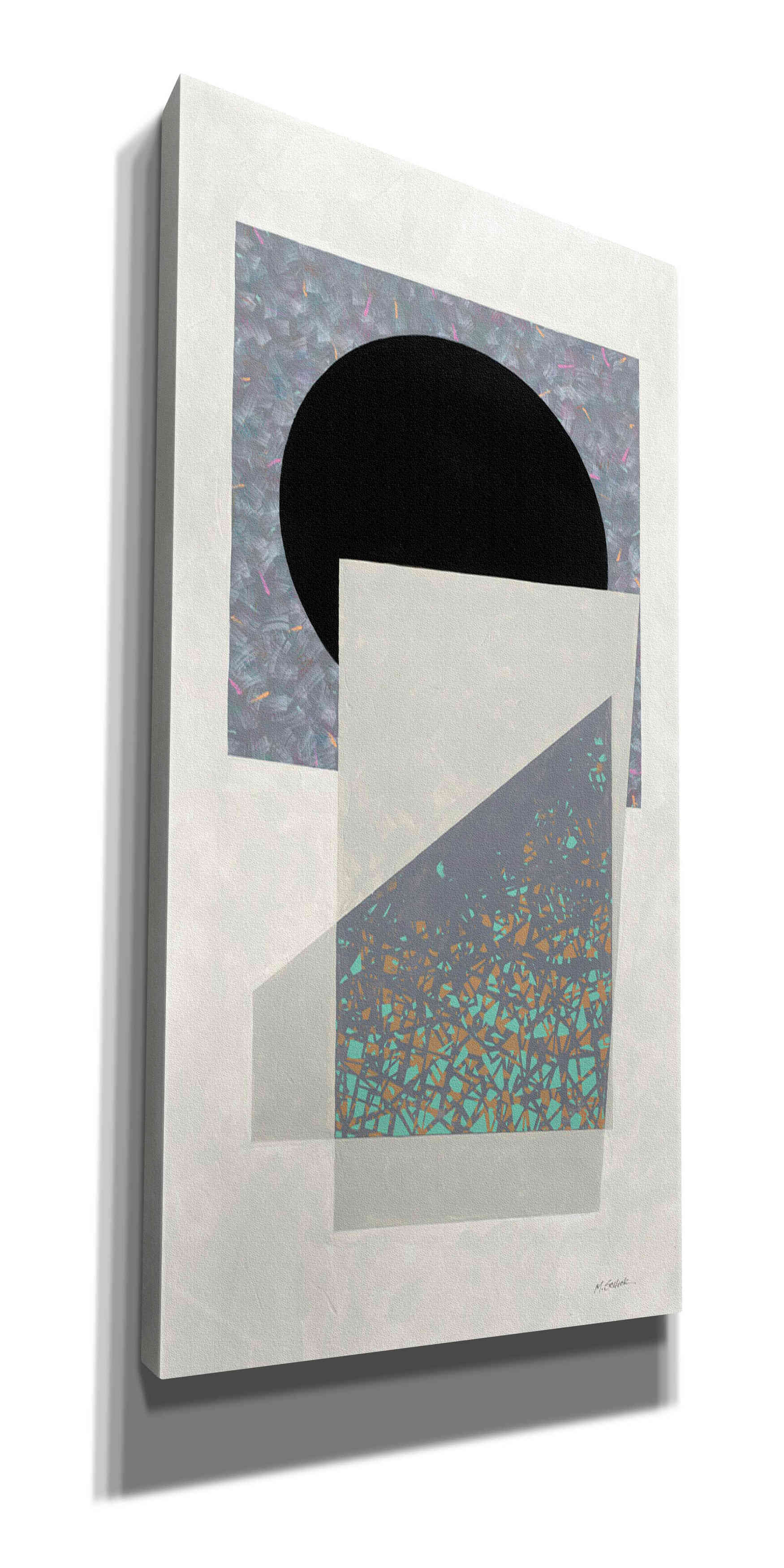 'Full Moon I V2 Panel' by Mike Schick, Giclee Canvas Wall Art