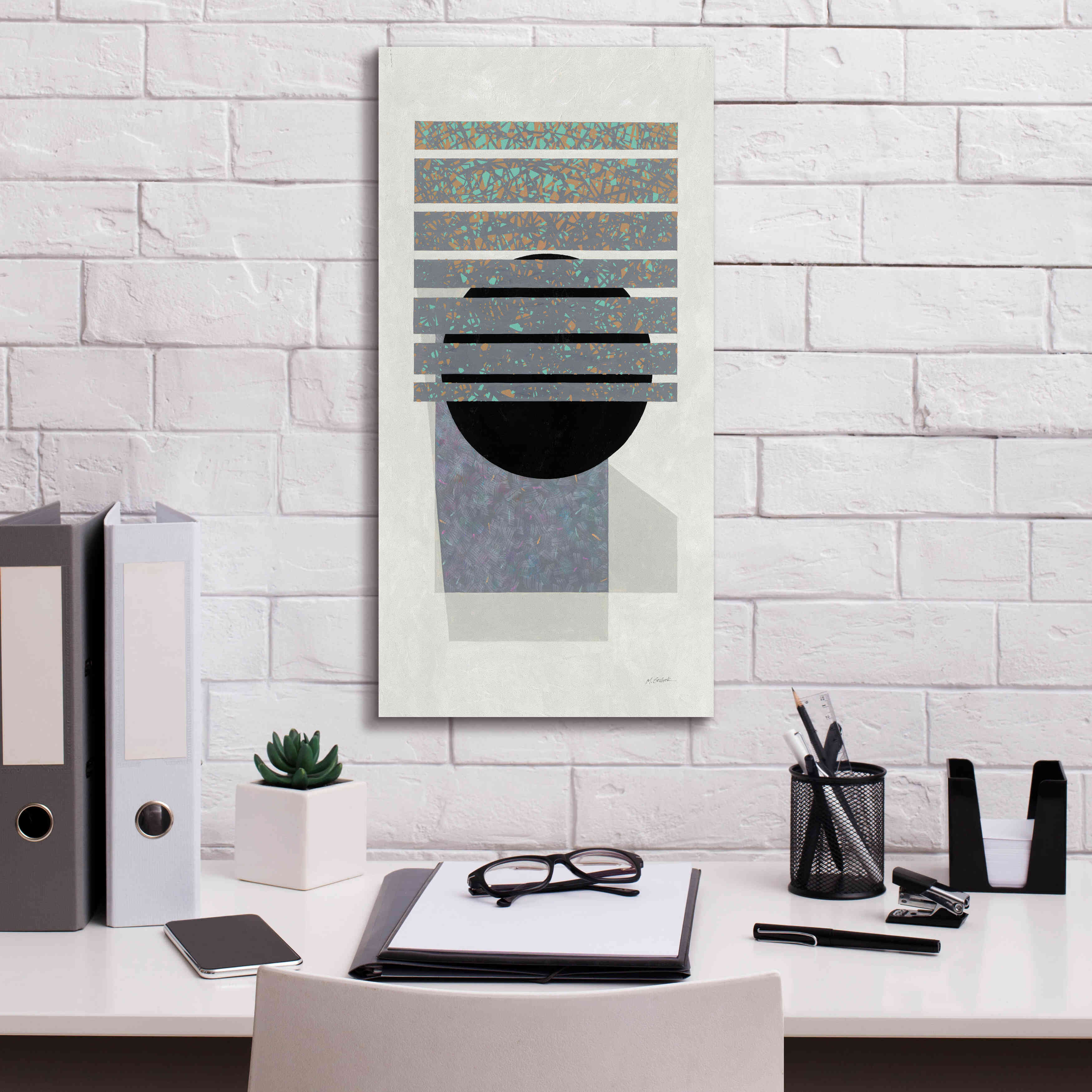 'Full Moon II V2 Panel' by Mike Schick, Giclee Canvas Wall Art,12 x 24