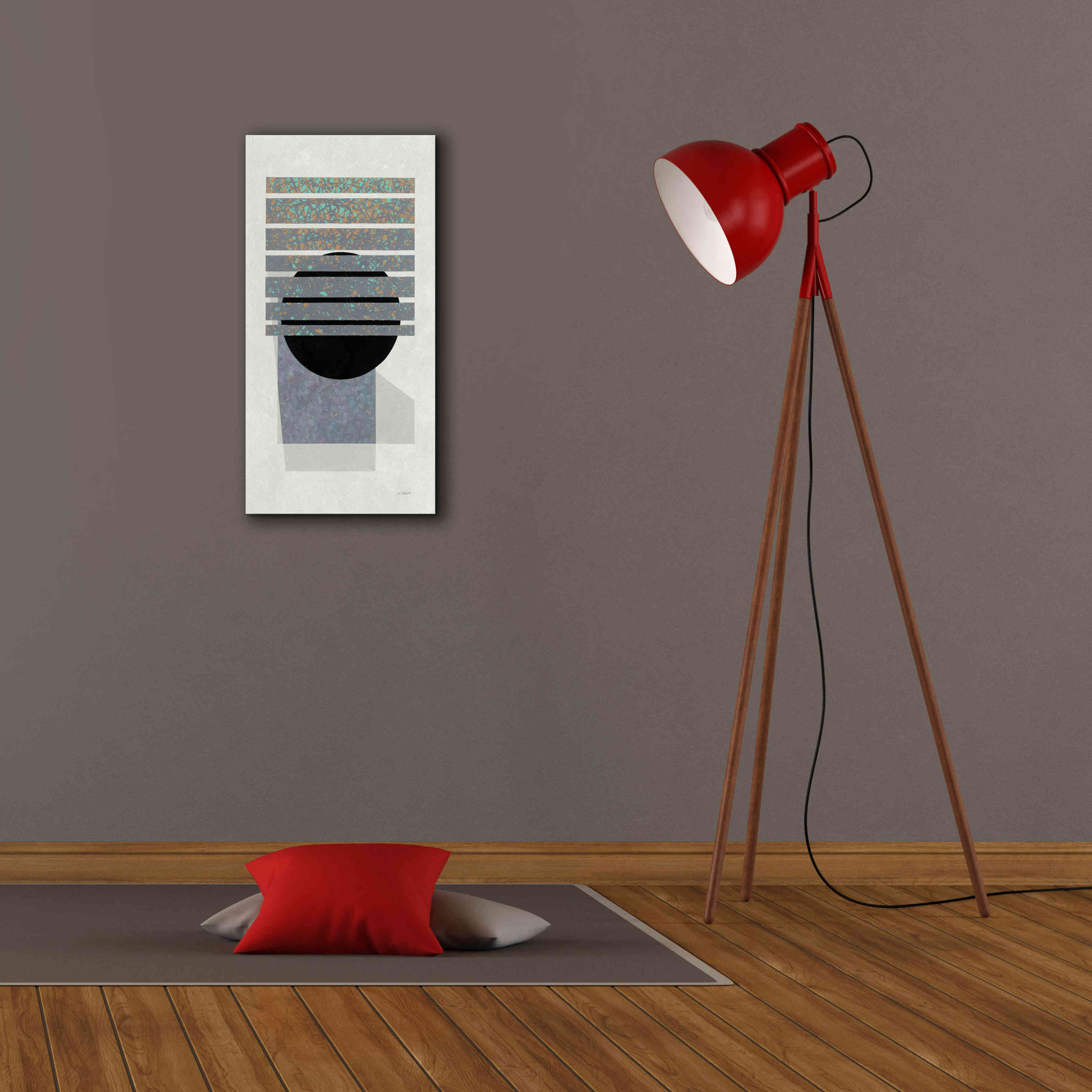 'Full Moon II V2 Panel' by Mike Schick, Giclee Canvas Wall Art,12 x 24