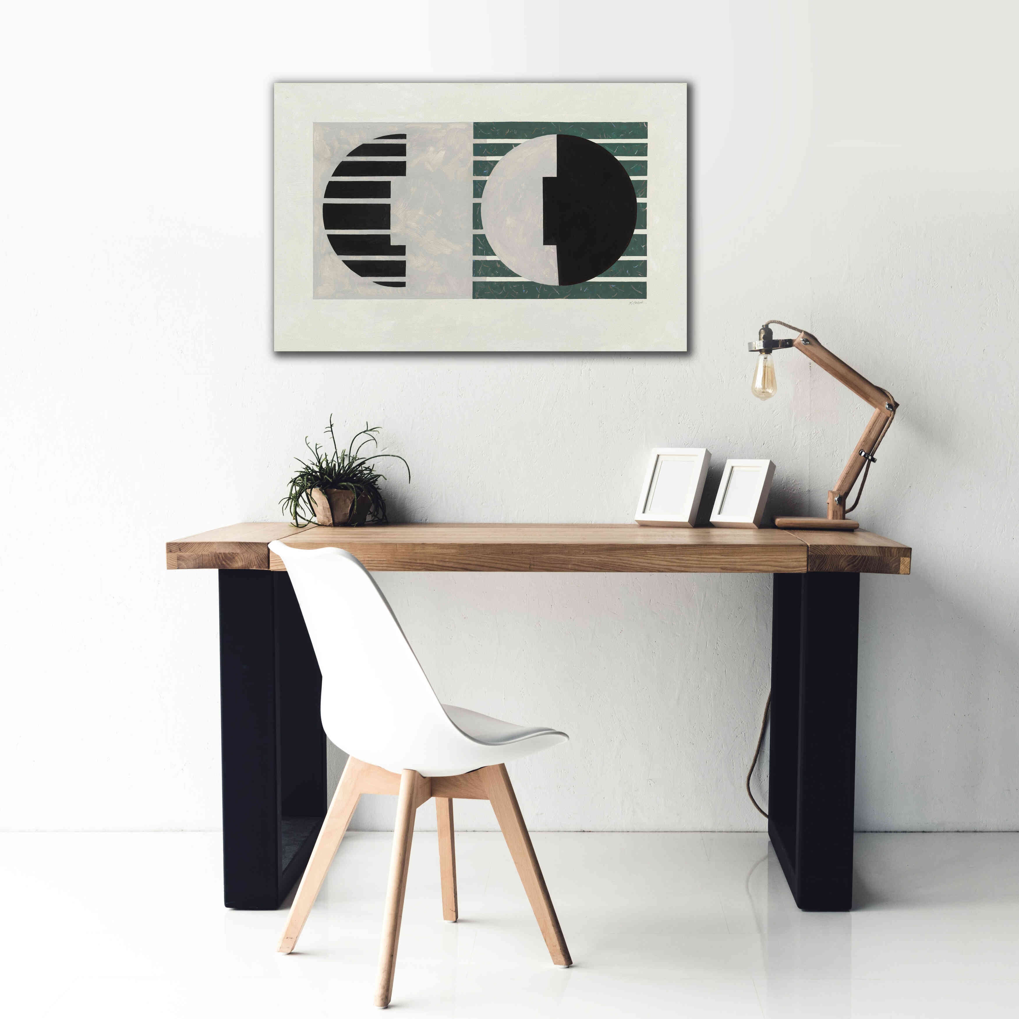 'Latitude Green' by Mike Schick, Giclee Canvas Wall Art,40 x 26