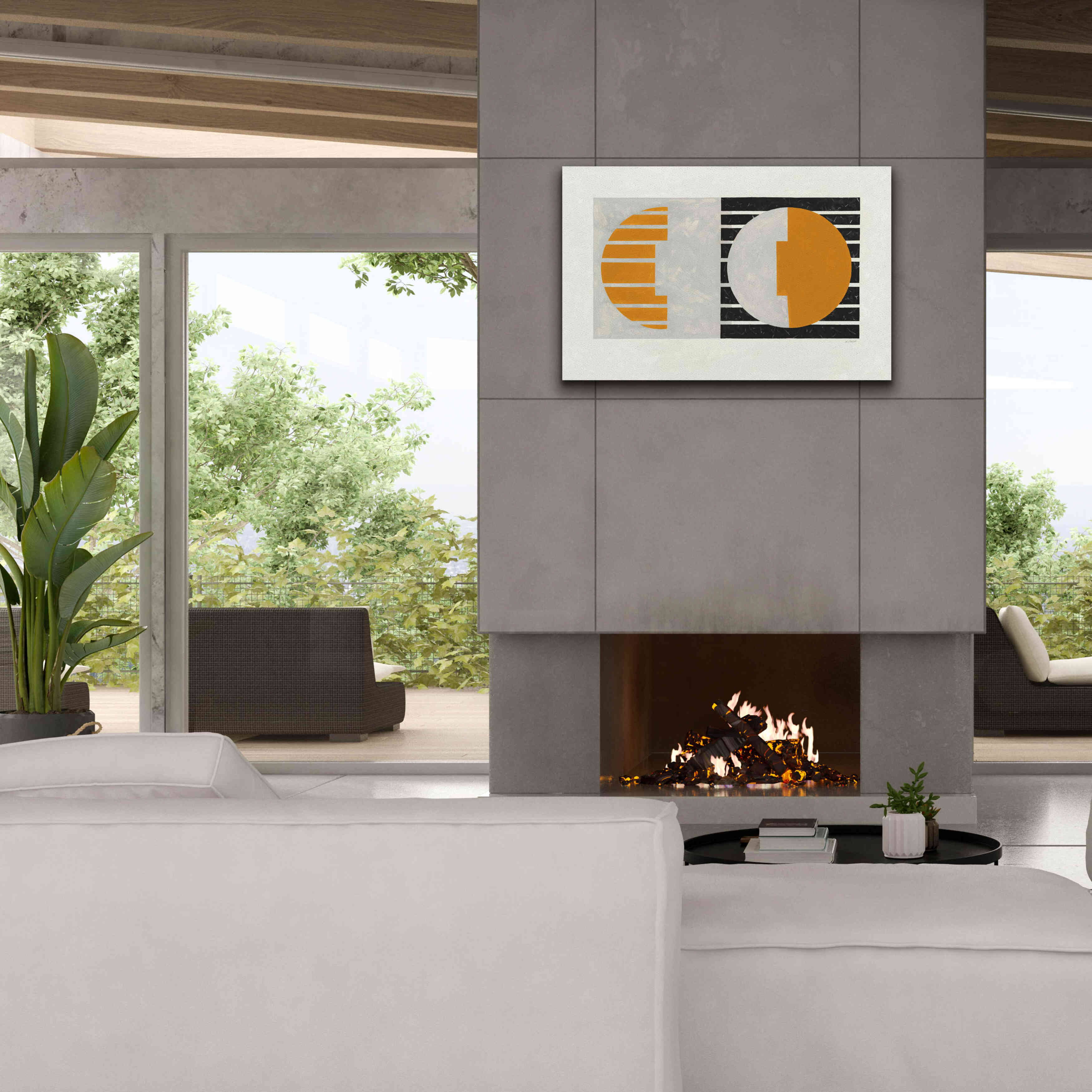 'Latitude V2' by Mike Schick, Giclee Canvas Wall Art,40 x 26