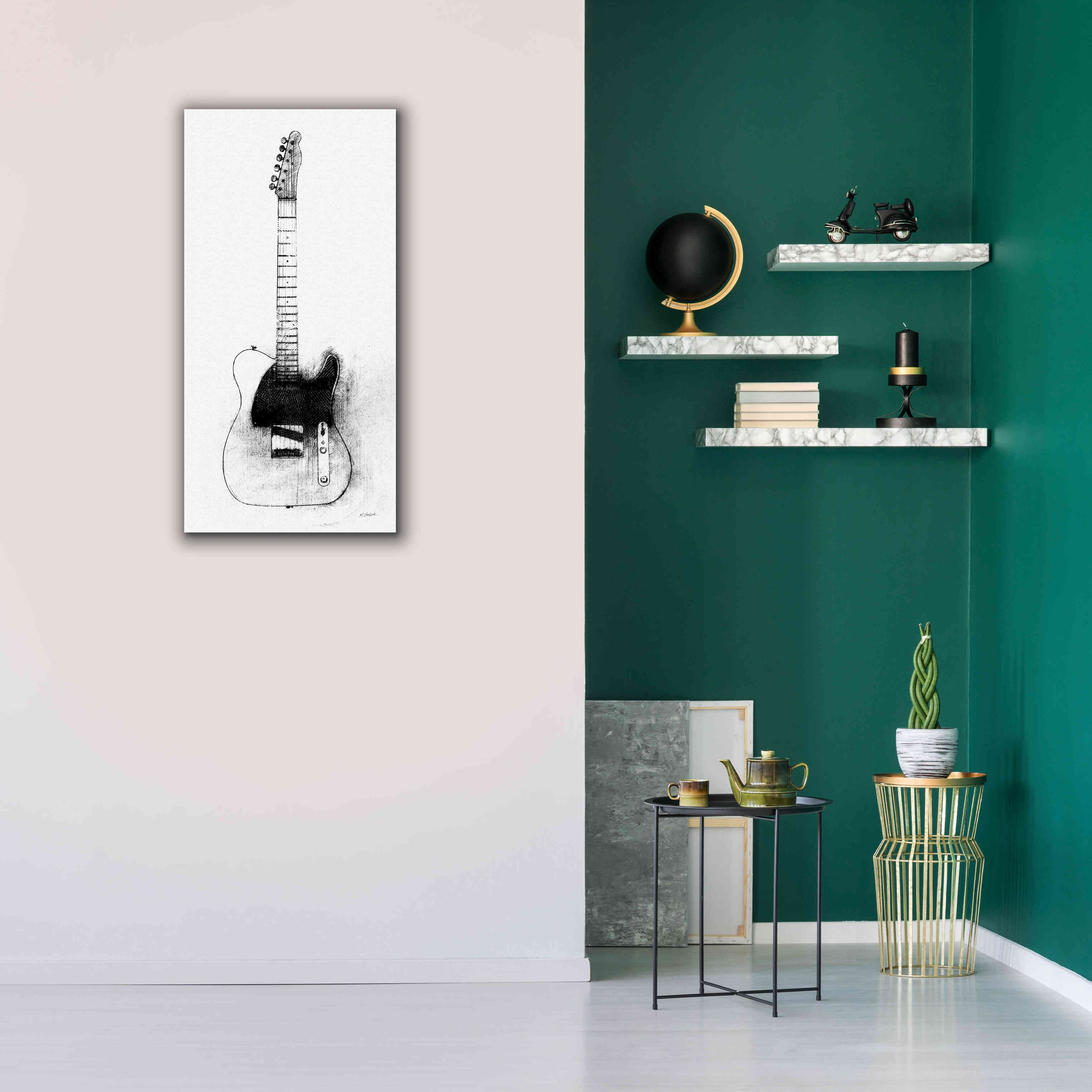 'Garage Band I' by Mike Schick, Giclee Canvas Wall Art,20 x 40