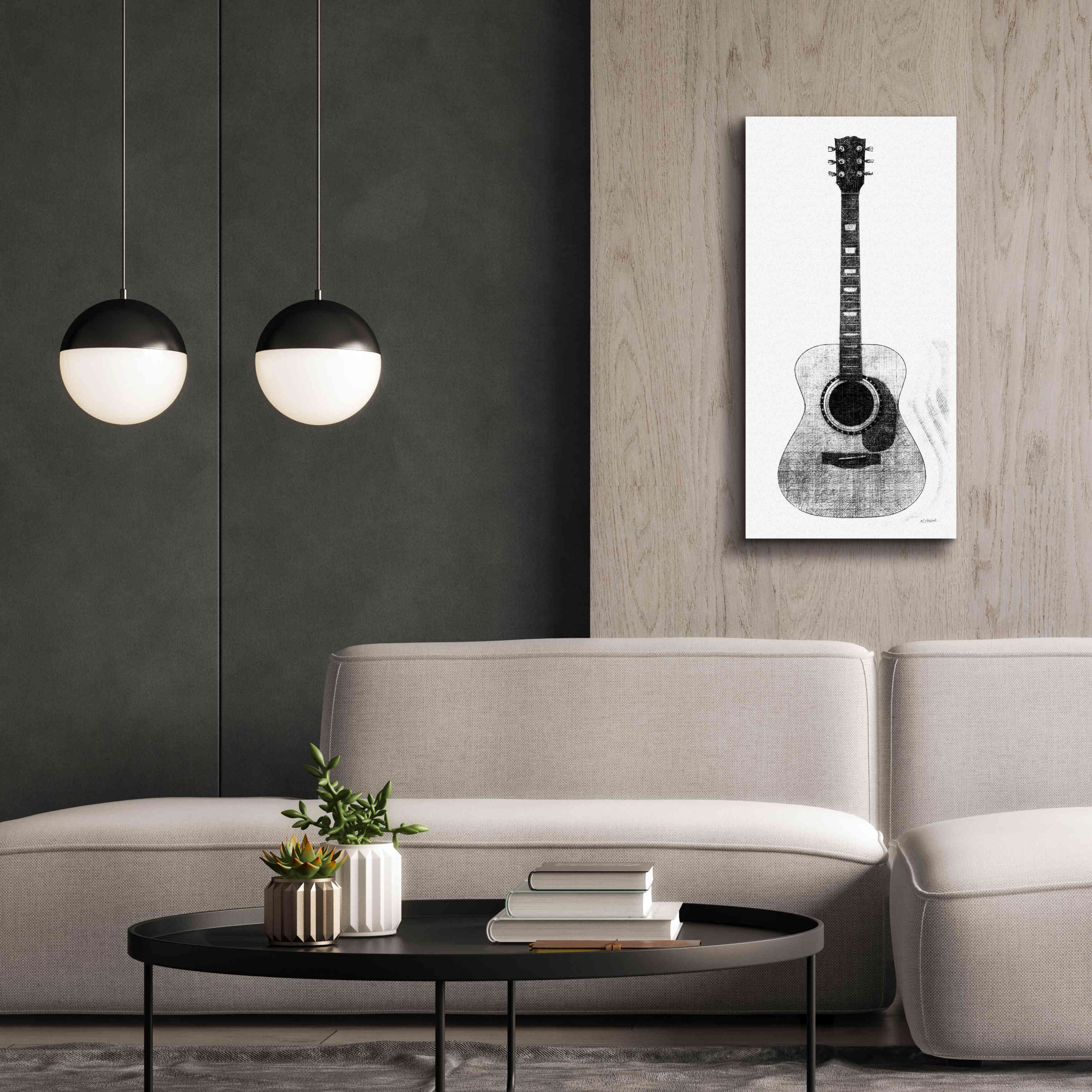 'Garage Band II' by Mike Schick, Giclee Canvas Wall Art,20 x 40