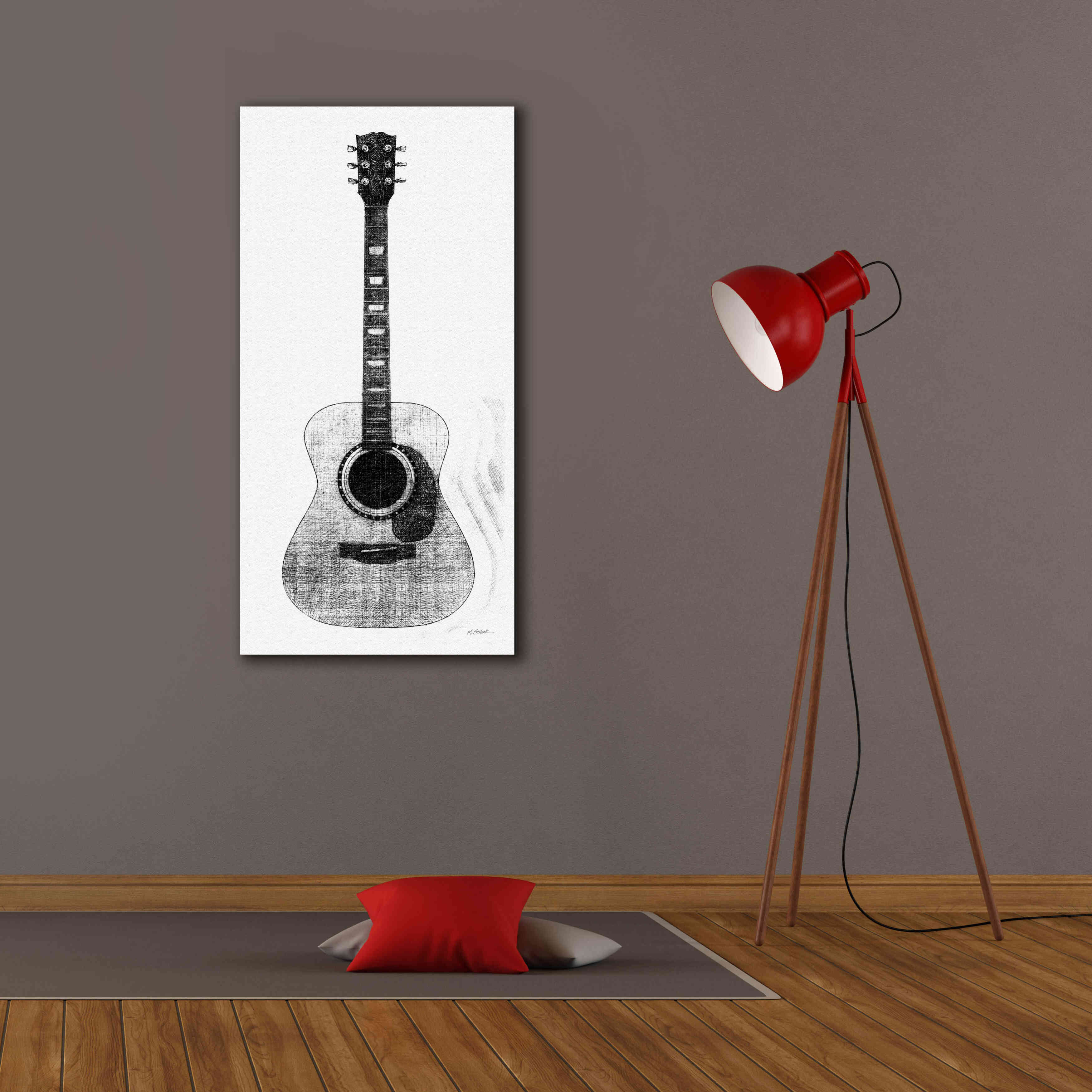 'Garage Band II' by Mike Schick, Giclee Canvas Wall Art,20 x 40