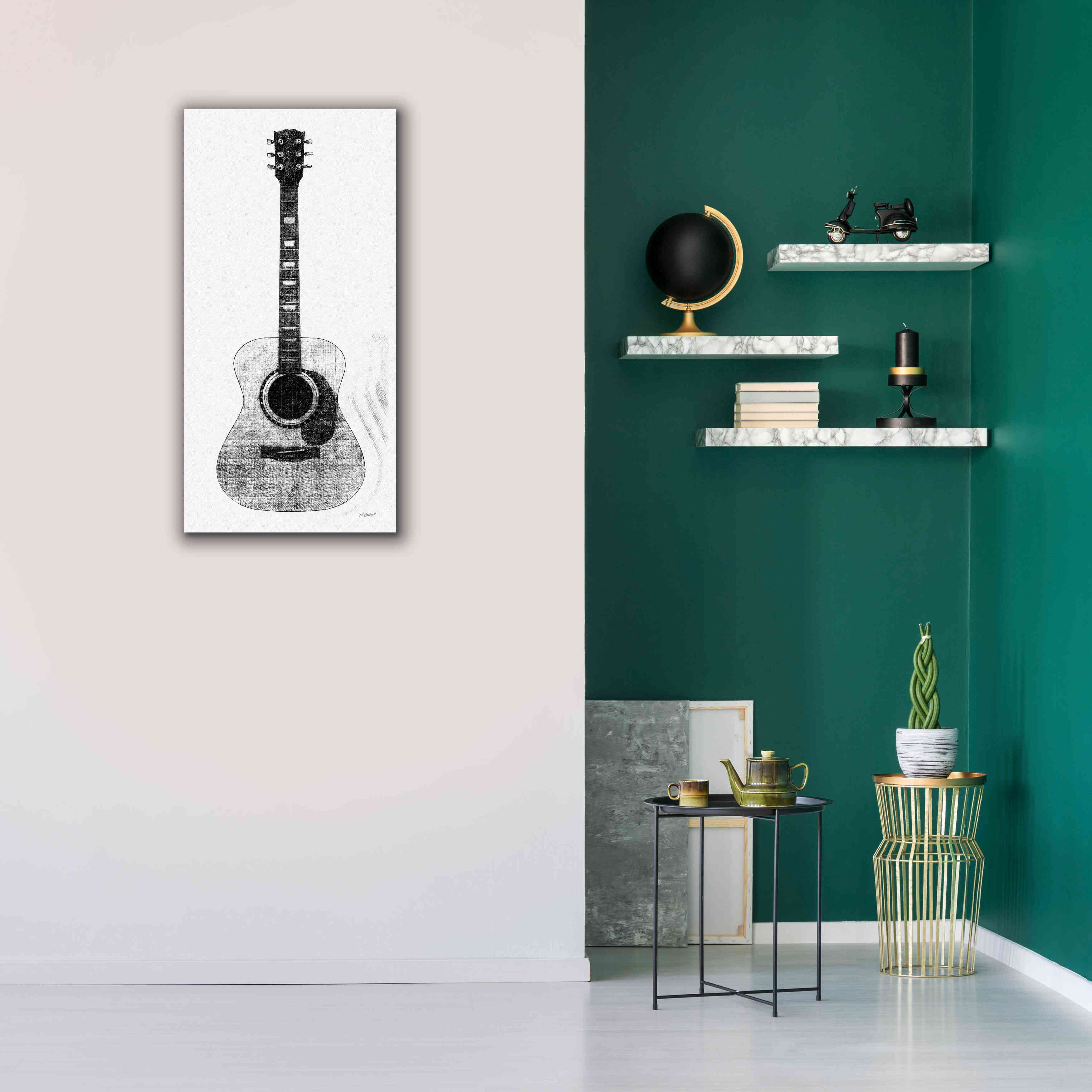 'Garage Band II' by Mike Schick, Giclee Canvas Wall Art,20 x 40