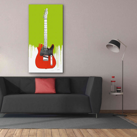 Image of 'Garage Band I Paint' by Mike Schick, Giclee Canvas Wall Art,30 x 60