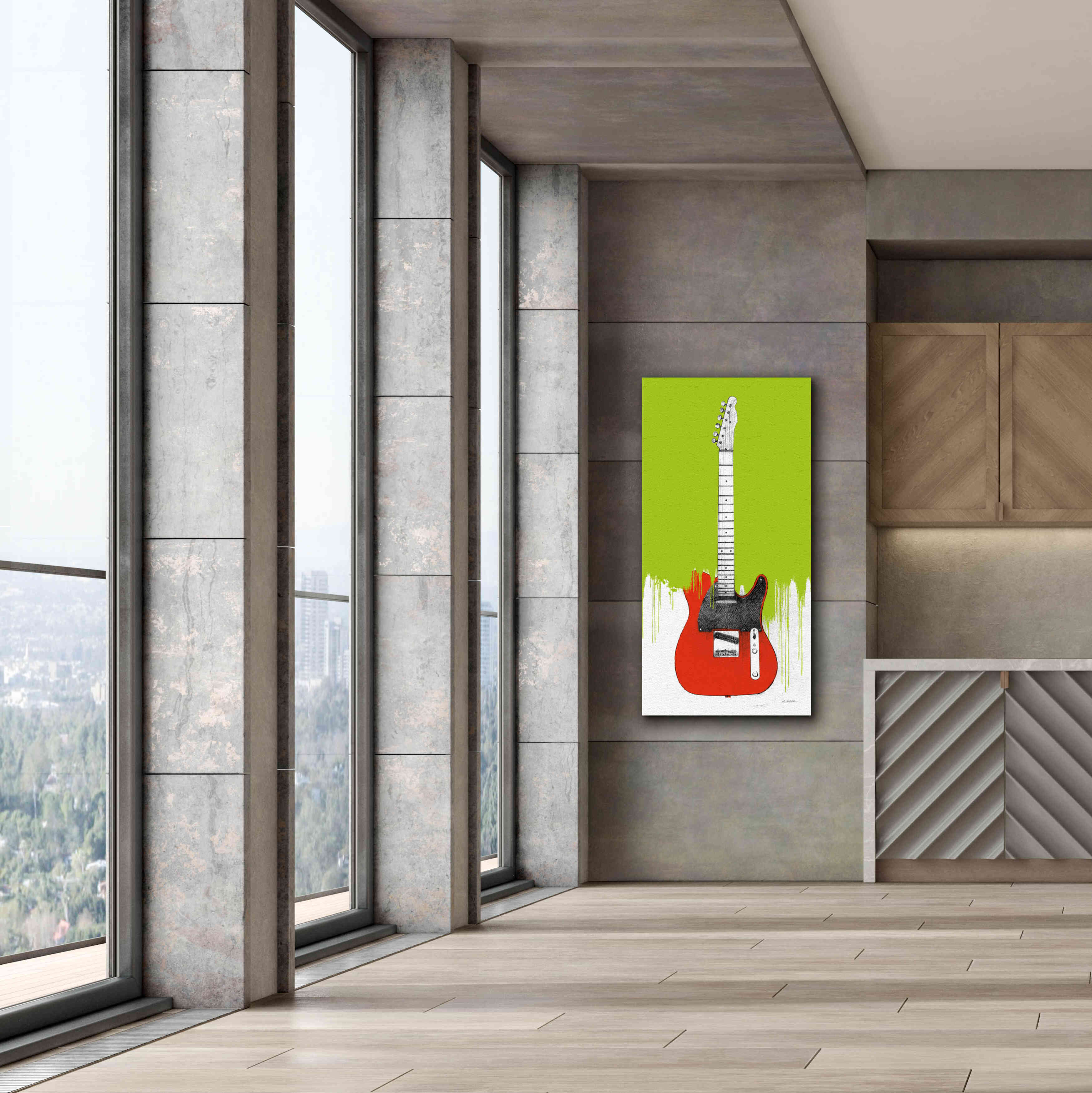 'Garage Band I Paint' by Mike Schick, Giclee Canvas Wall Art,30 x 60