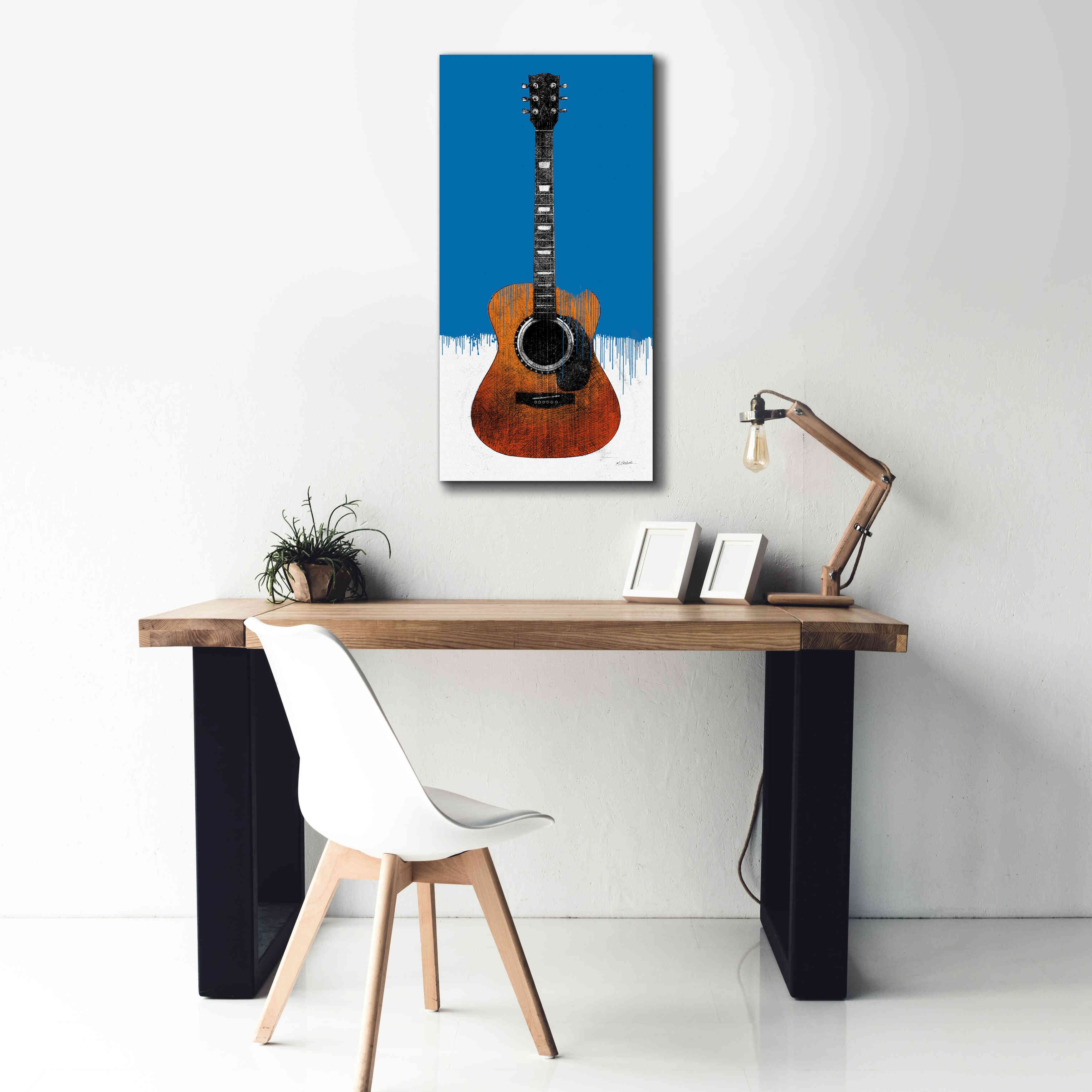 'Garage Band II Paint' by Mike Schick, Giclee Canvas Wall Art,20 x 40