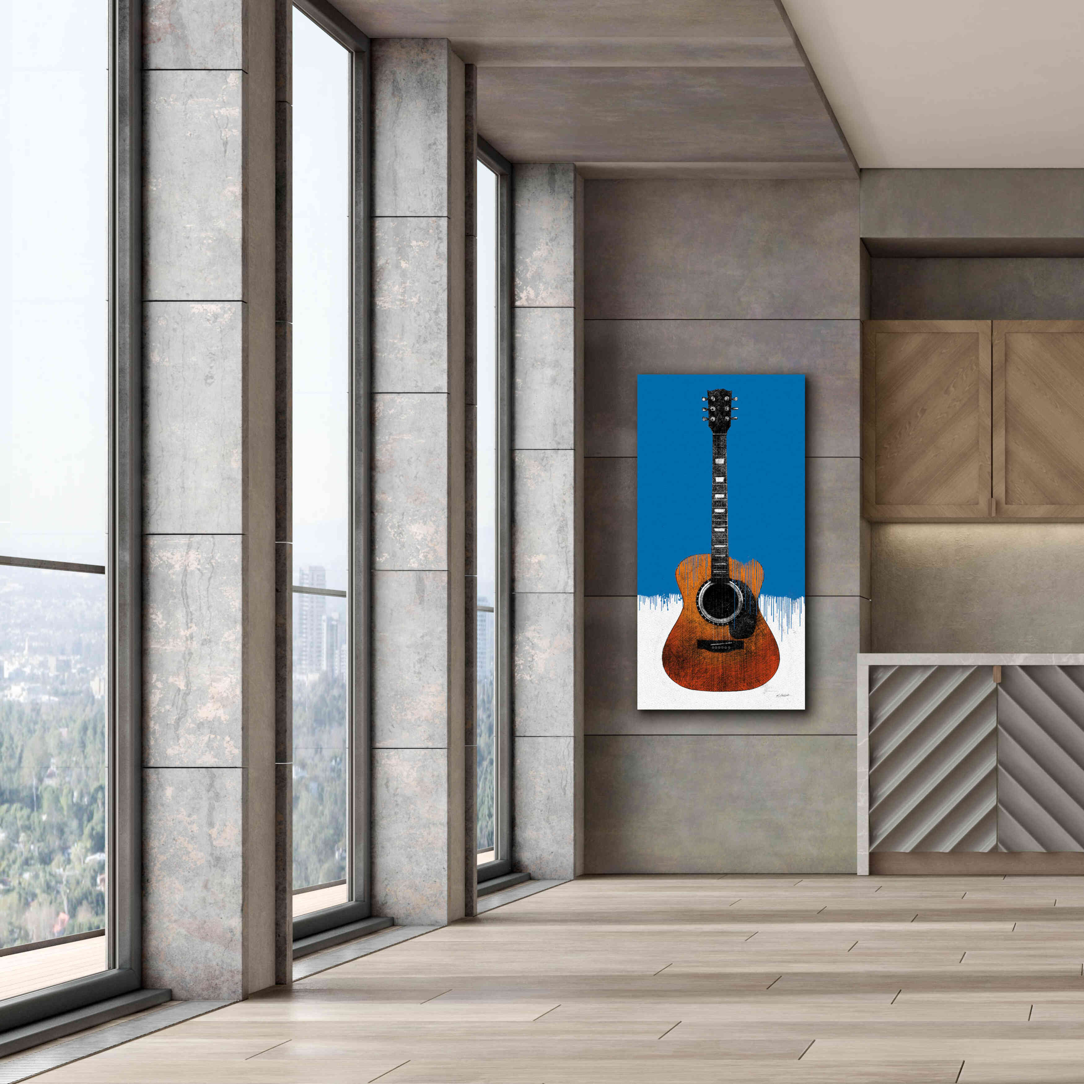 'Garage Band II Paint' by Mike Schick, Giclee Canvas Wall Art,30 x 60