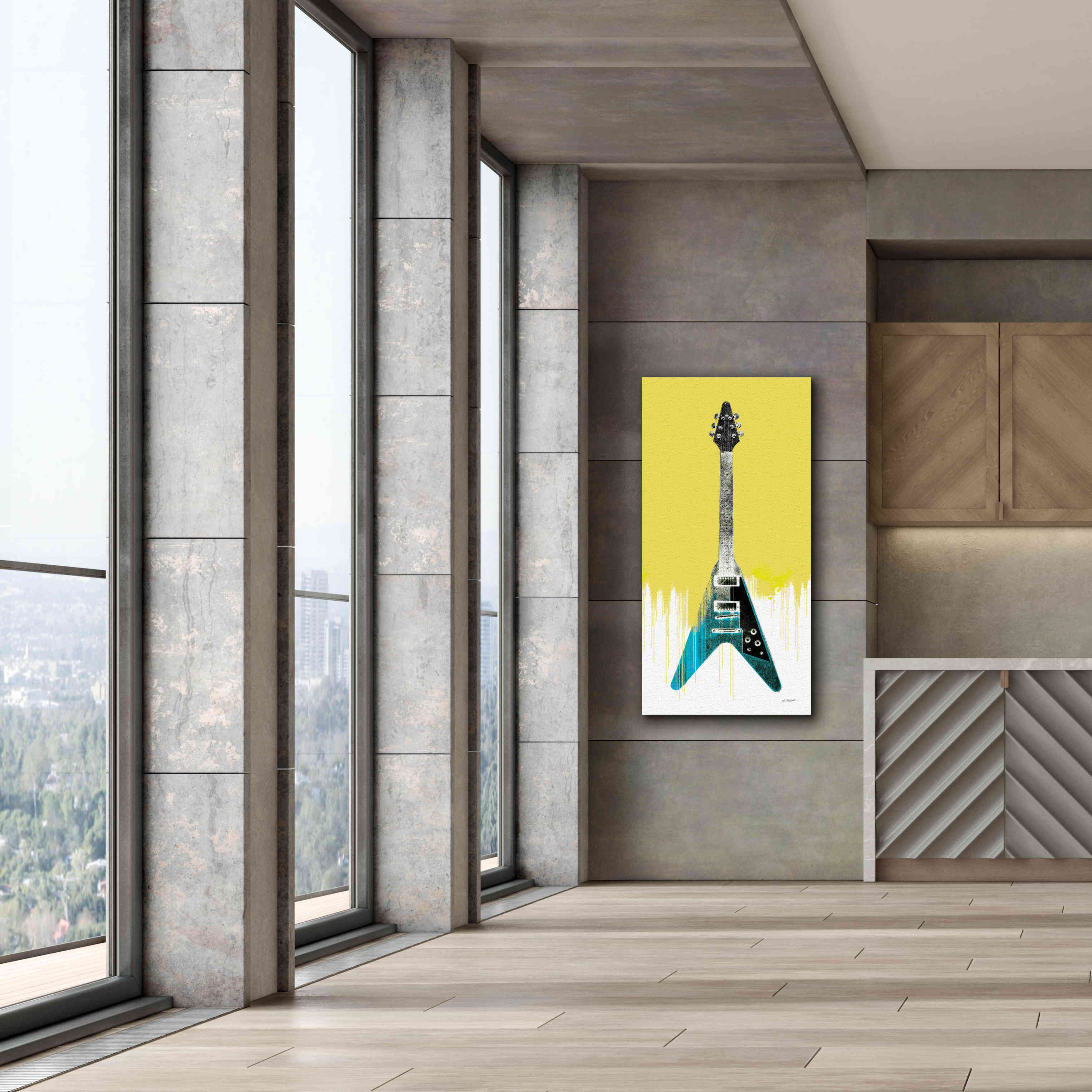 'Garage Band III Paint' by Mike Schick, Giclee Canvas Wall Art,30 x 60