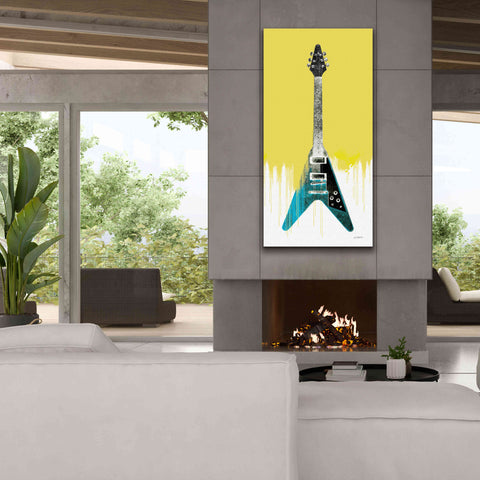 Image of 'Garage Band III Paint' by Mike Schick, Giclee Canvas Wall Art,30 x 60