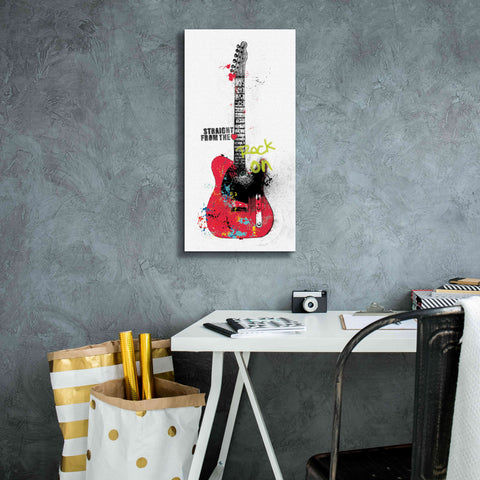 Image of 'Garage Band I Graffiti' by Mike Schick, Giclee Canvas Wall Art,12 x 24