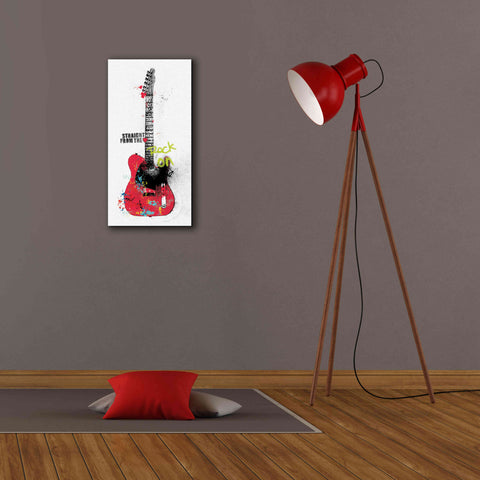 Image of 'Garage Band I Graffiti' by Mike Schick, Giclee Canvas Wall Art,12 x 24