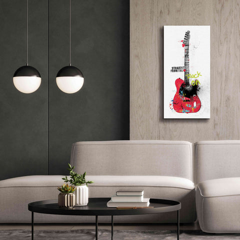 Image of 'Garage Band I Graffiti' by Mike Schick, Giclee Canvas Wall Art,20 x 40