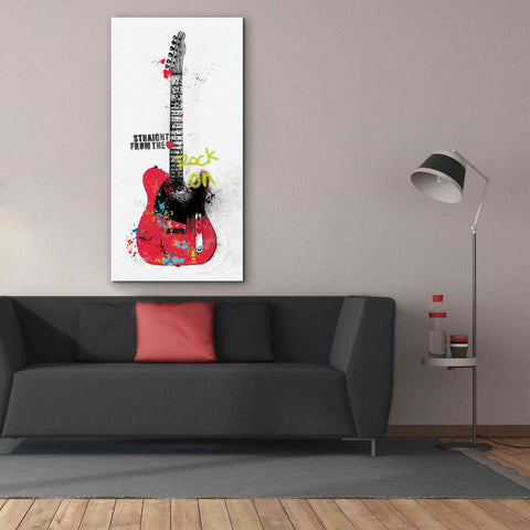 Image of 'Garage Band I Graffiti' by Mike Schick, Giclee Canvas Wall Art,30 x 60