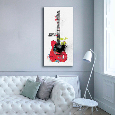 Image of 'Garage Band I Graffiti' by Mike Schick, Giclee Canvas Wall Art,30 x 60