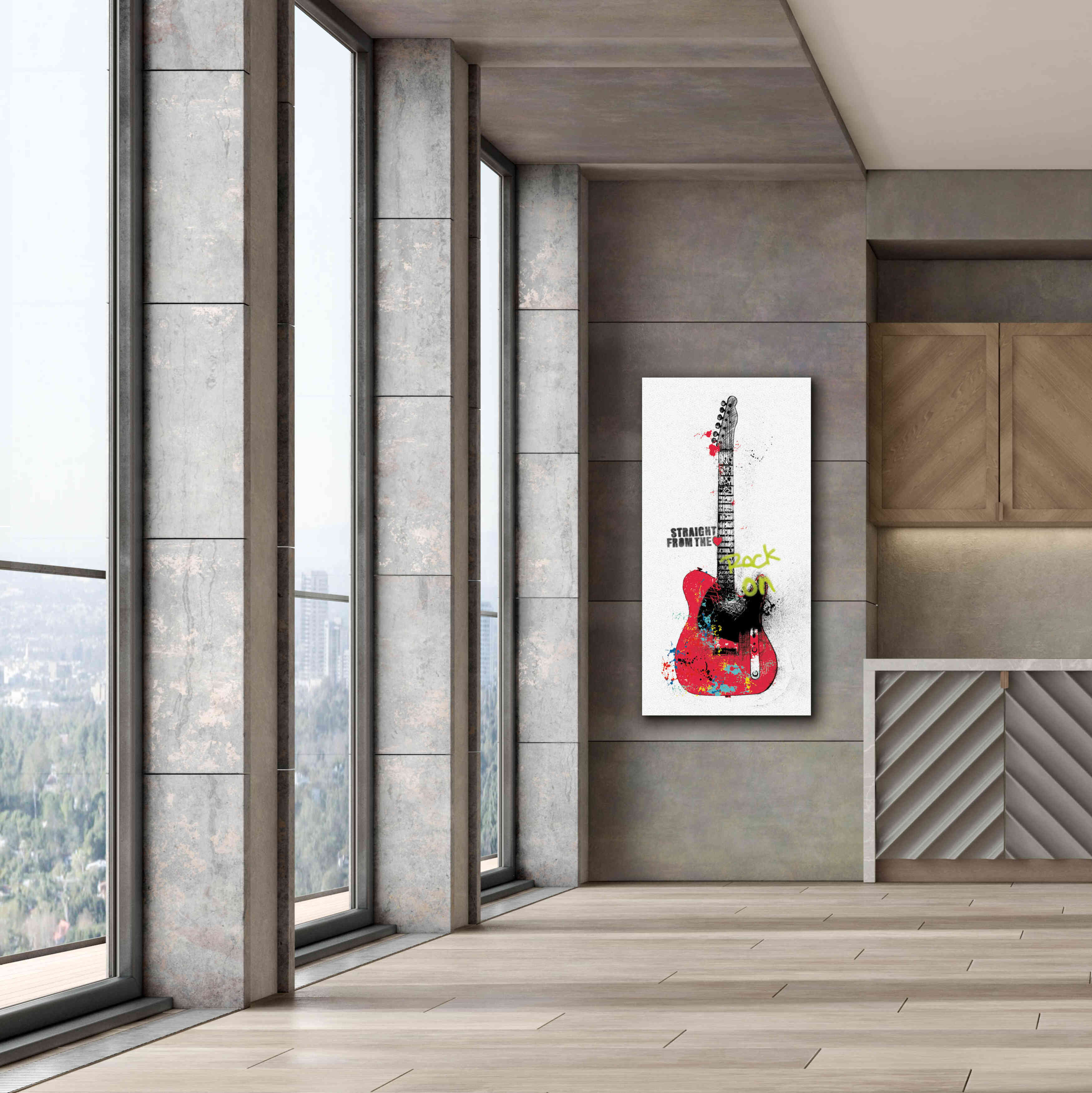 'Garage Band I Graffiti' by Mike Schick, Giclee Canvas Wall Art,30 x 60