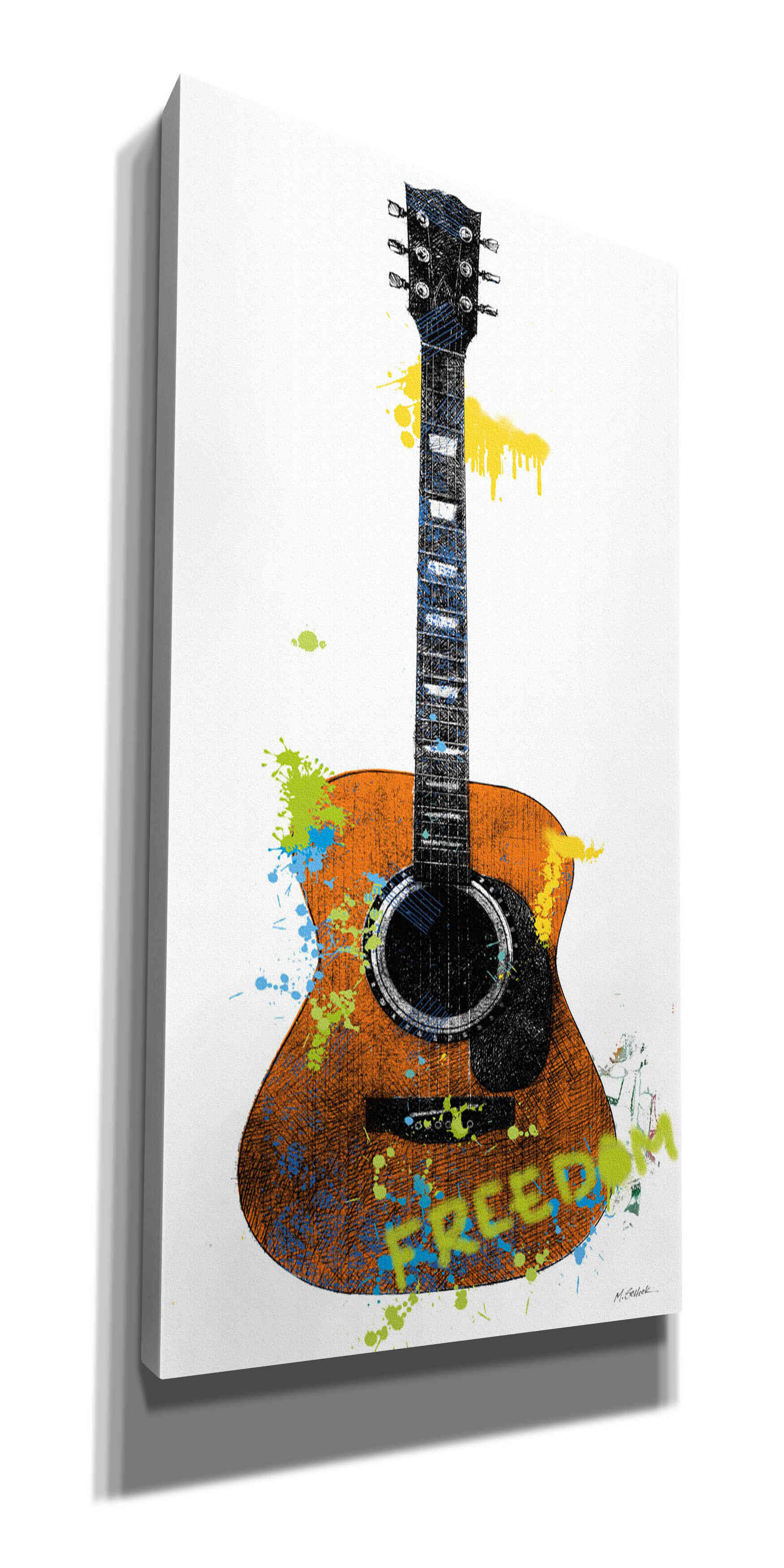 'Garage Band II Graffiti' by Mike Schick, Giclee Canvas Wall Art