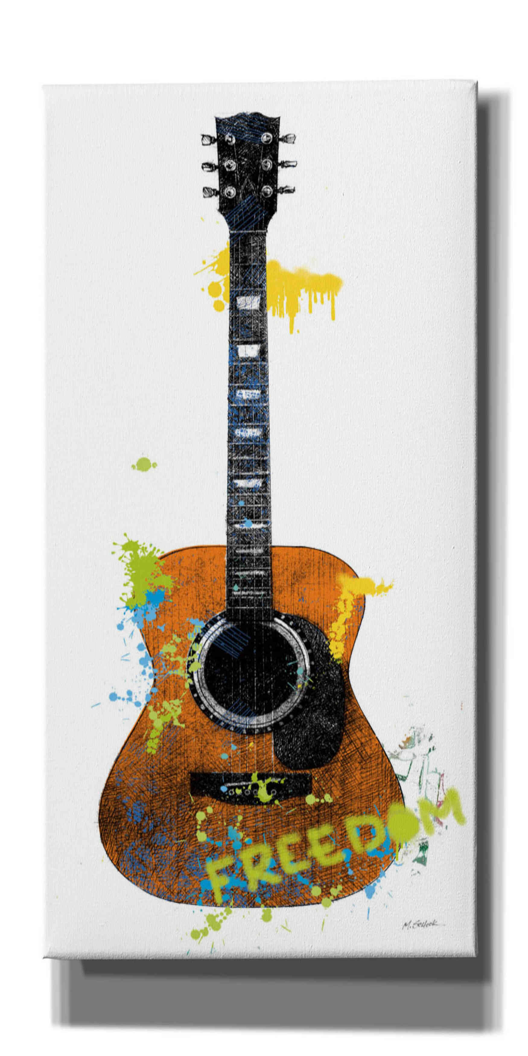 'Garage Band II Graffiti' by Mike Schick, Giclee Canvas Wall Art